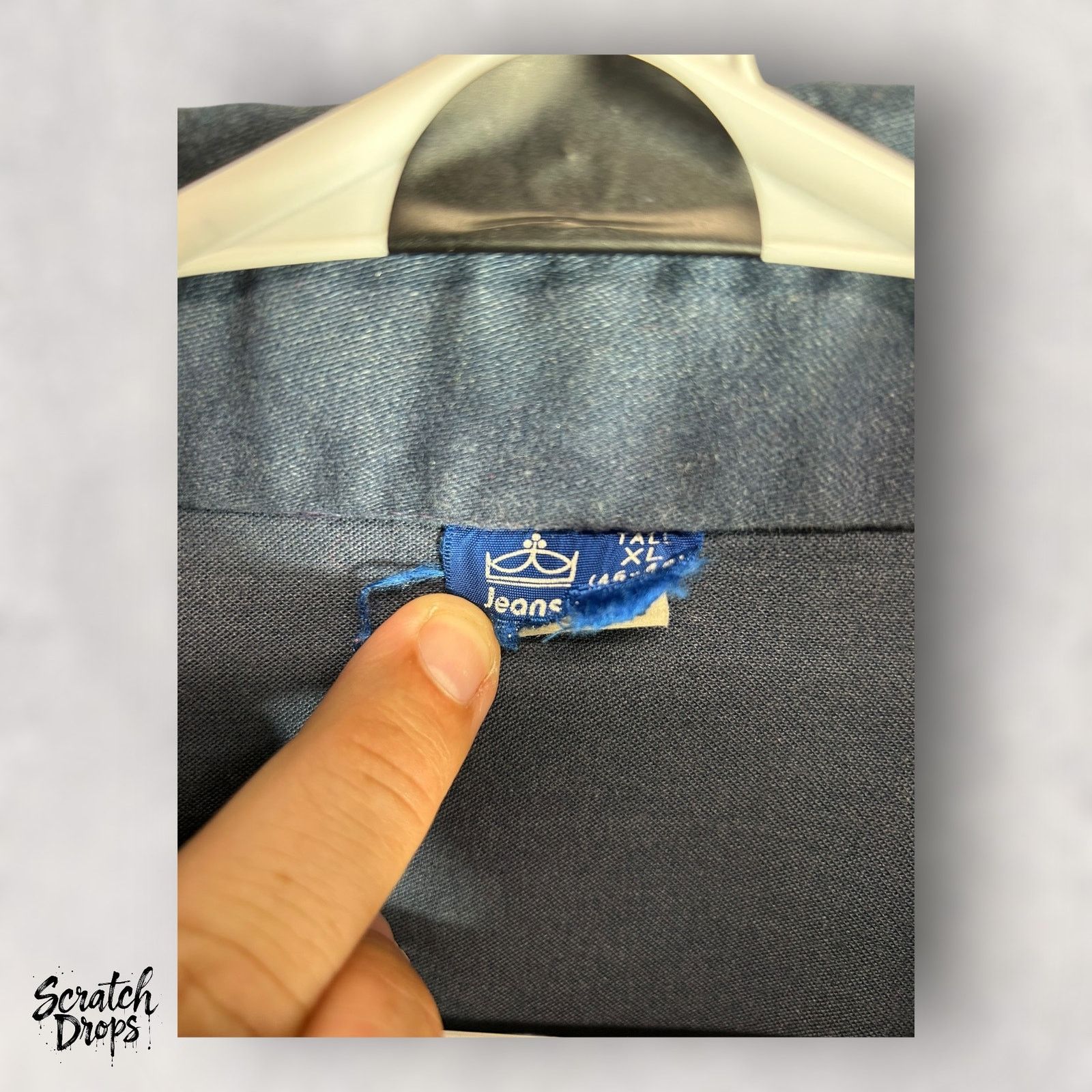 Sears VTG Men 1970s Sears Shacket Jeans Joint Jacket Shirt Blue XL Size US XL / EU 56 / 4 - 3 Thumbnail