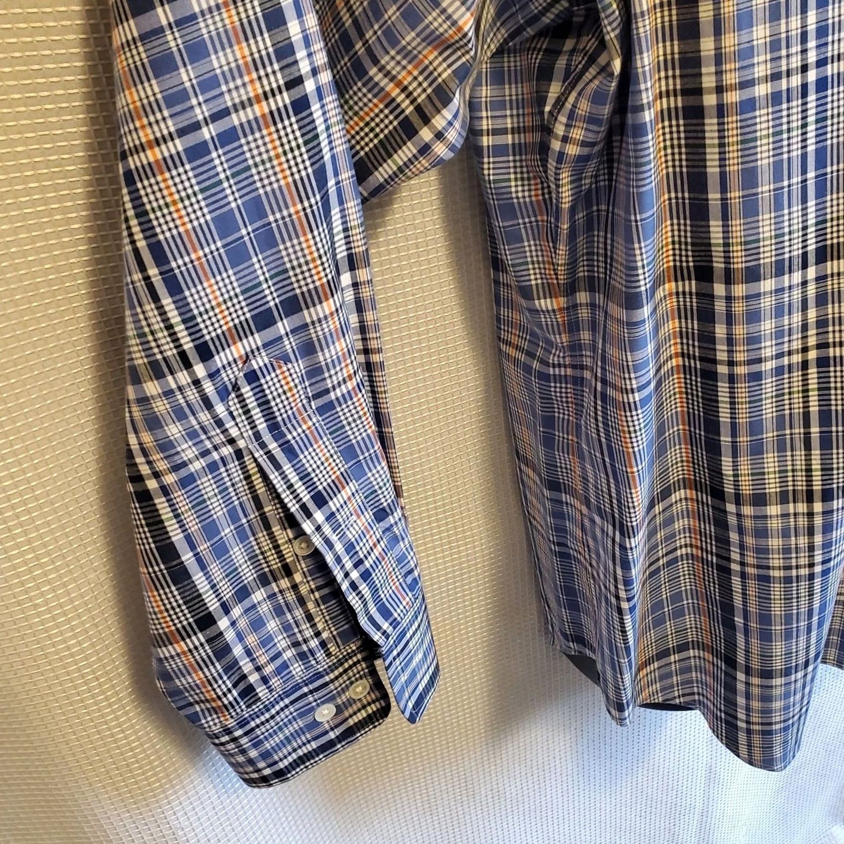 Polo Ralph Lauren Polo Ralph Lauren Button Down Shirt Mens Blue Plaid Classic Regent Fit XL Size US XL / EU 56 / 4 - 4 Thumbnail