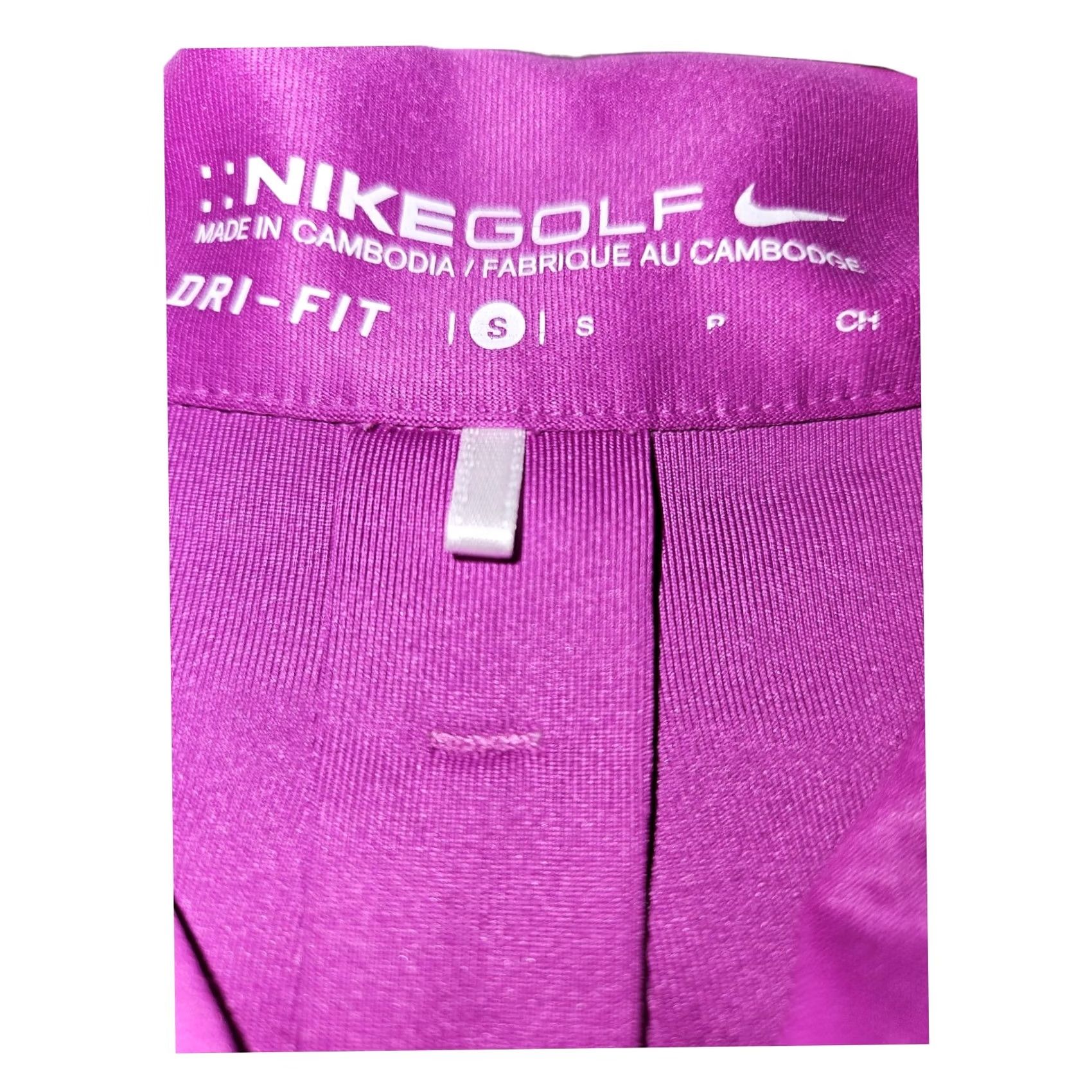 Nike Nike Dri-Fit Polo Golf Women's Small Purple Short Sleeve Shirt Size 28" / US 6 / IT 42 - 2 Thumbnail