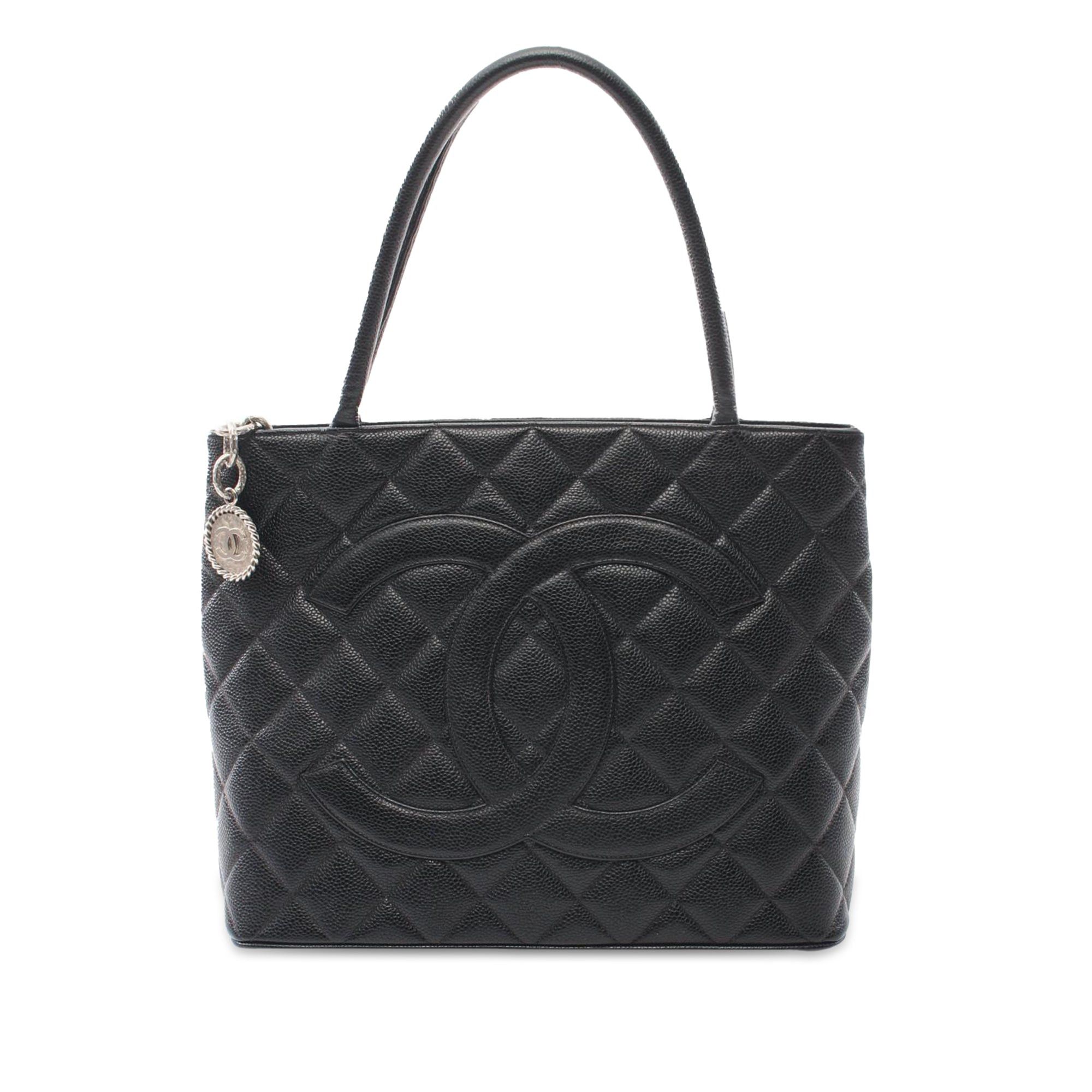 Chanel Chanel Caviar Medallion Tote Black Size ONE SIZE - 1 Thumbnail