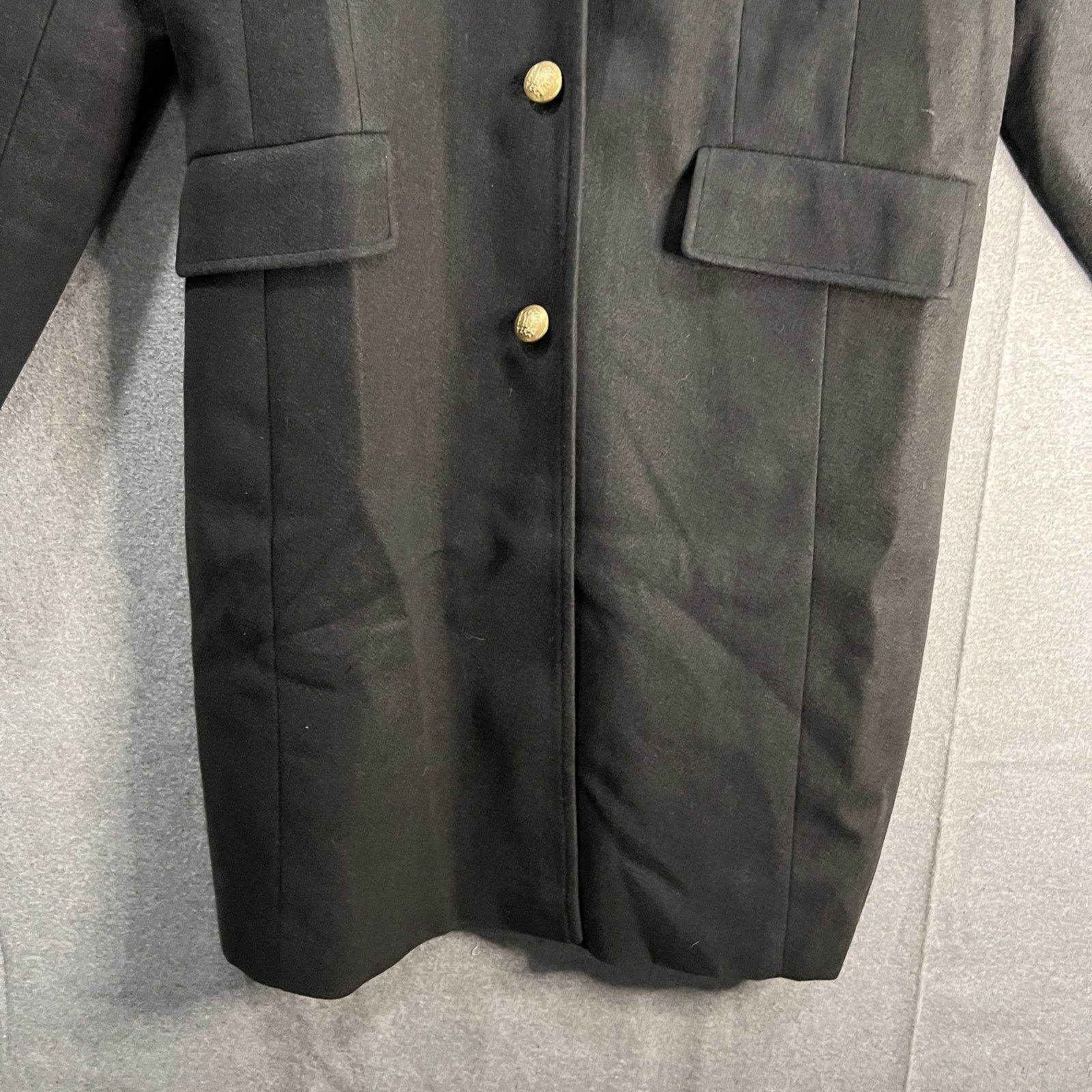 Other Thread Collective Faux Wool Notch Collar Long Coat Black Size XL / US 12-14 / IT 48-50 - 6 Thumbnail