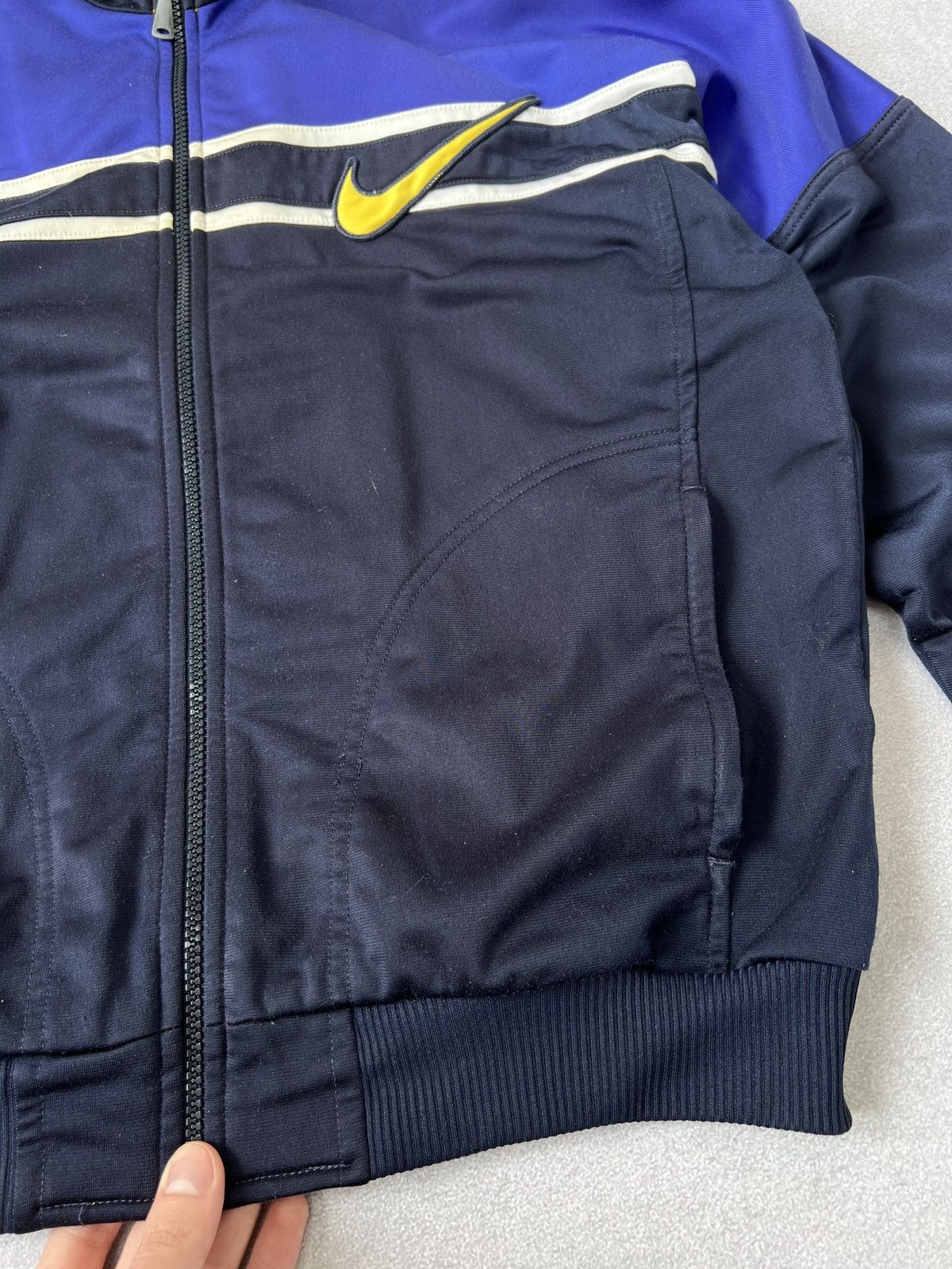 Nike × Vintage Vintage Nike Tracksuit Blue Yellow Retro Style Big Logo Size US S / EU 44-46 / 1 - 7 Thumbnail