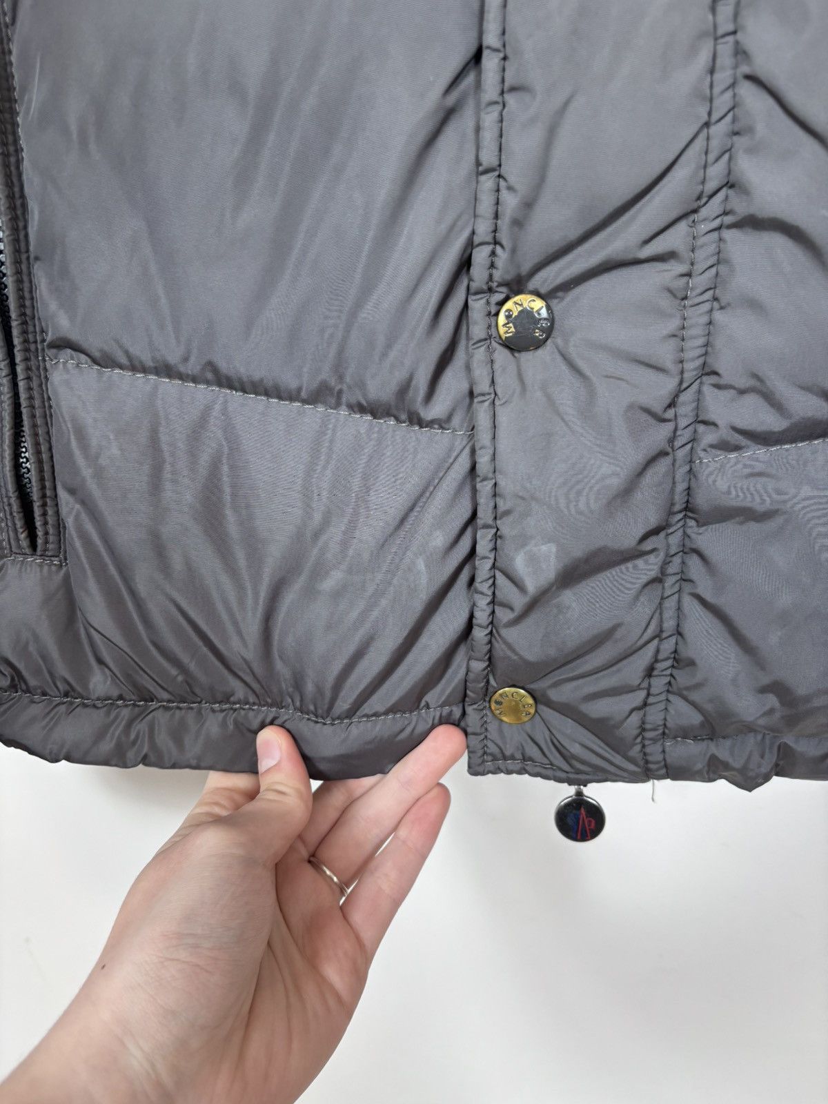 Moncler Moncler Chamonix Men’s Gray Hooded Down Puffer Jacket Size US L / EU 52-54 / 3 - 4 Thumbnail