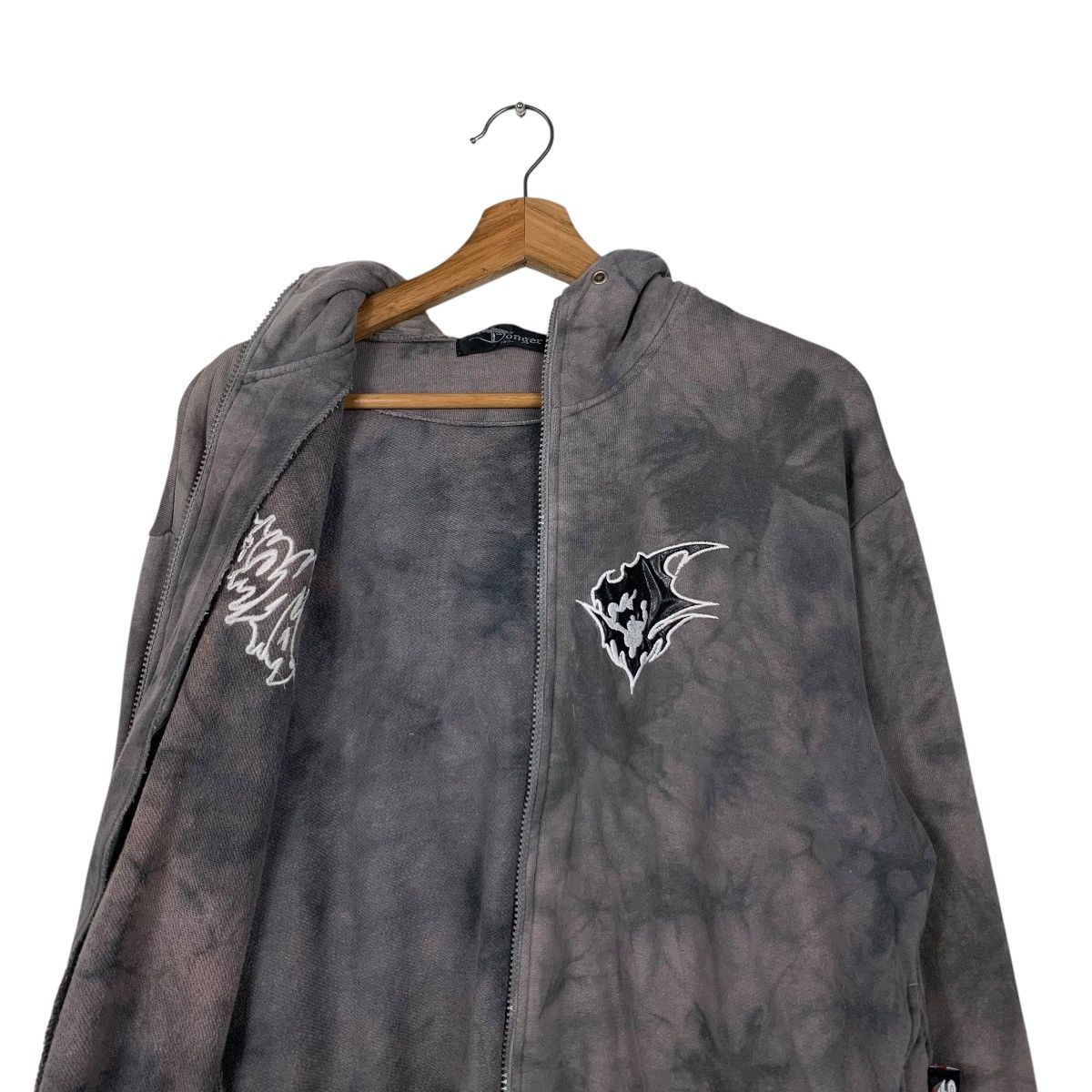 Japanese Brand DONGER On Right Course Acid Wash Zipper Hoodies #2052-C89 Size US S / EU 44-46 / 1 - 11 Thumbnail