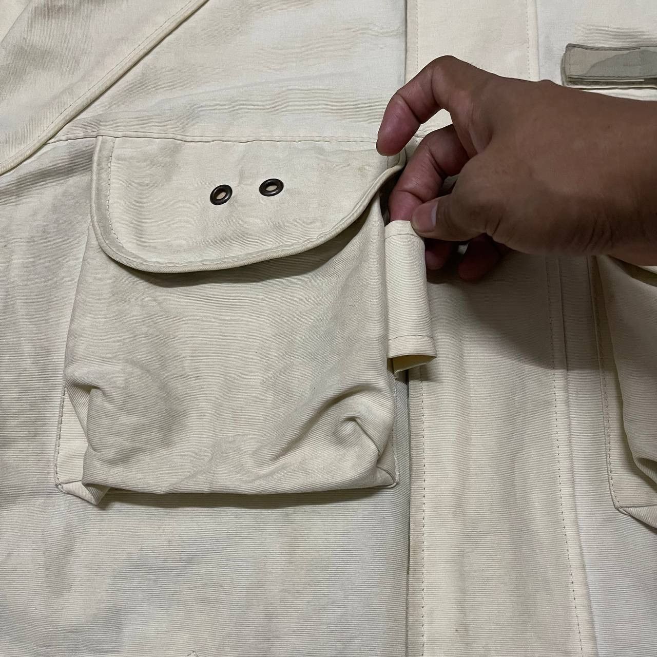 D by D Vintage Japanese D Cargo Jacket Oversized Size US S / EU 44-46 / 1 - 9 Thumbnail