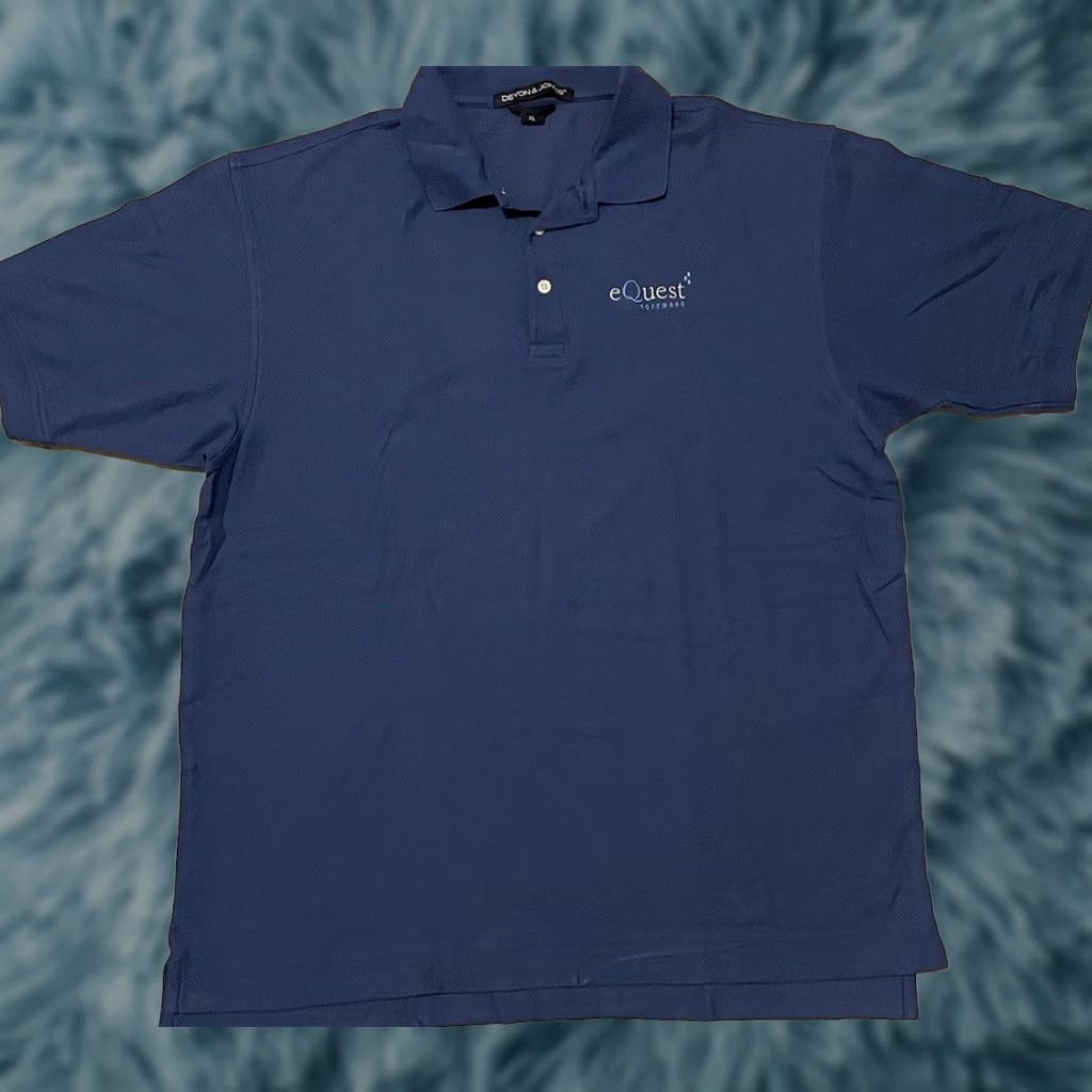 Vintage VINTAGE Microsoft Polo Shirt XL Blue Crew Neck Short Sleeve Men T-Shirt 90s Grunge Windows Apple 80s Retro Funny Size US XL / EU 56 / 4 - 1 Thumbnail
