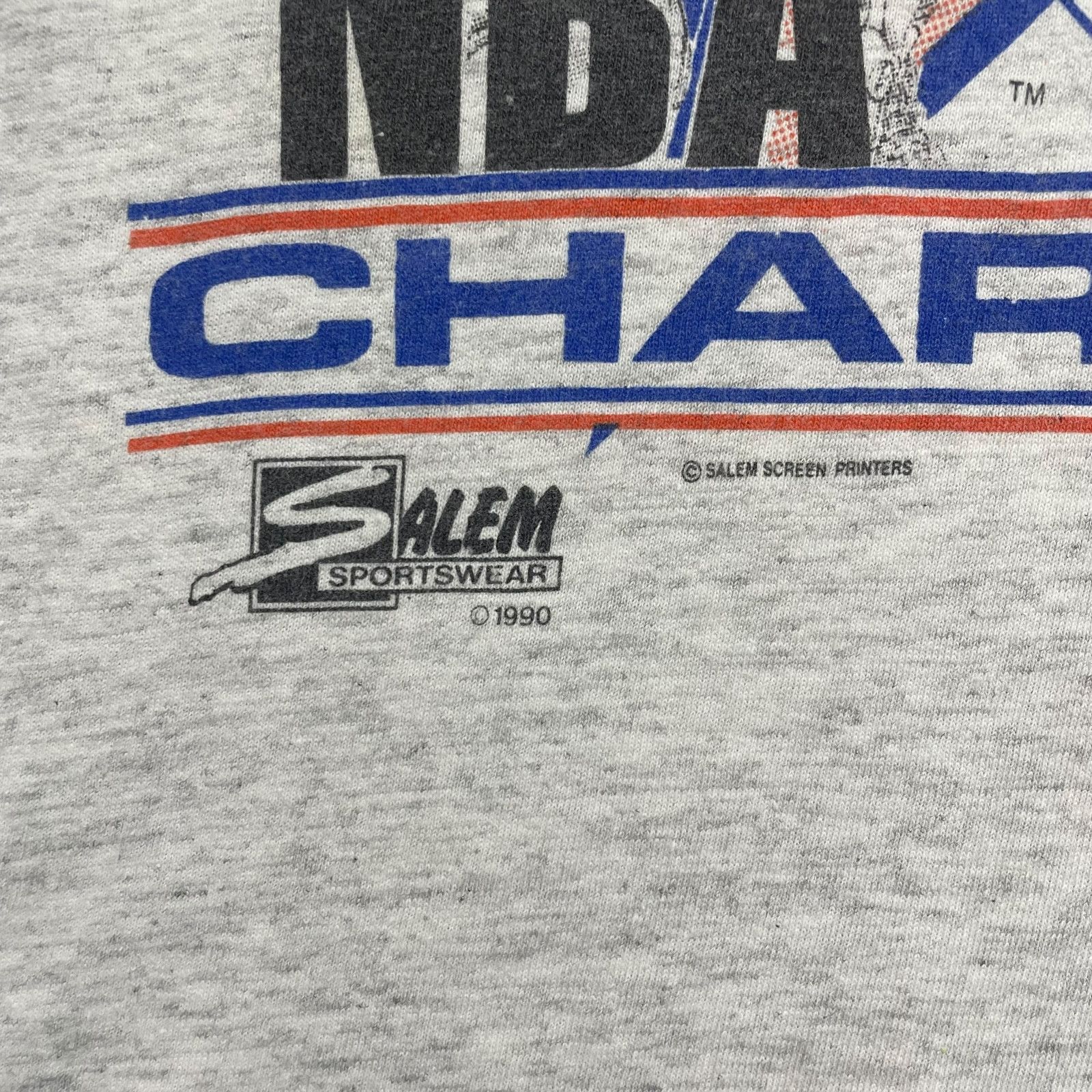 NBA × Salem Sportswear × Vintage 90s ALL STAR GAME 1991 CHARLOTTE T-SHIRT SALEM SPORTSWEAR L Size US L / EU 52-54 / 3 - 5 Thumbnail