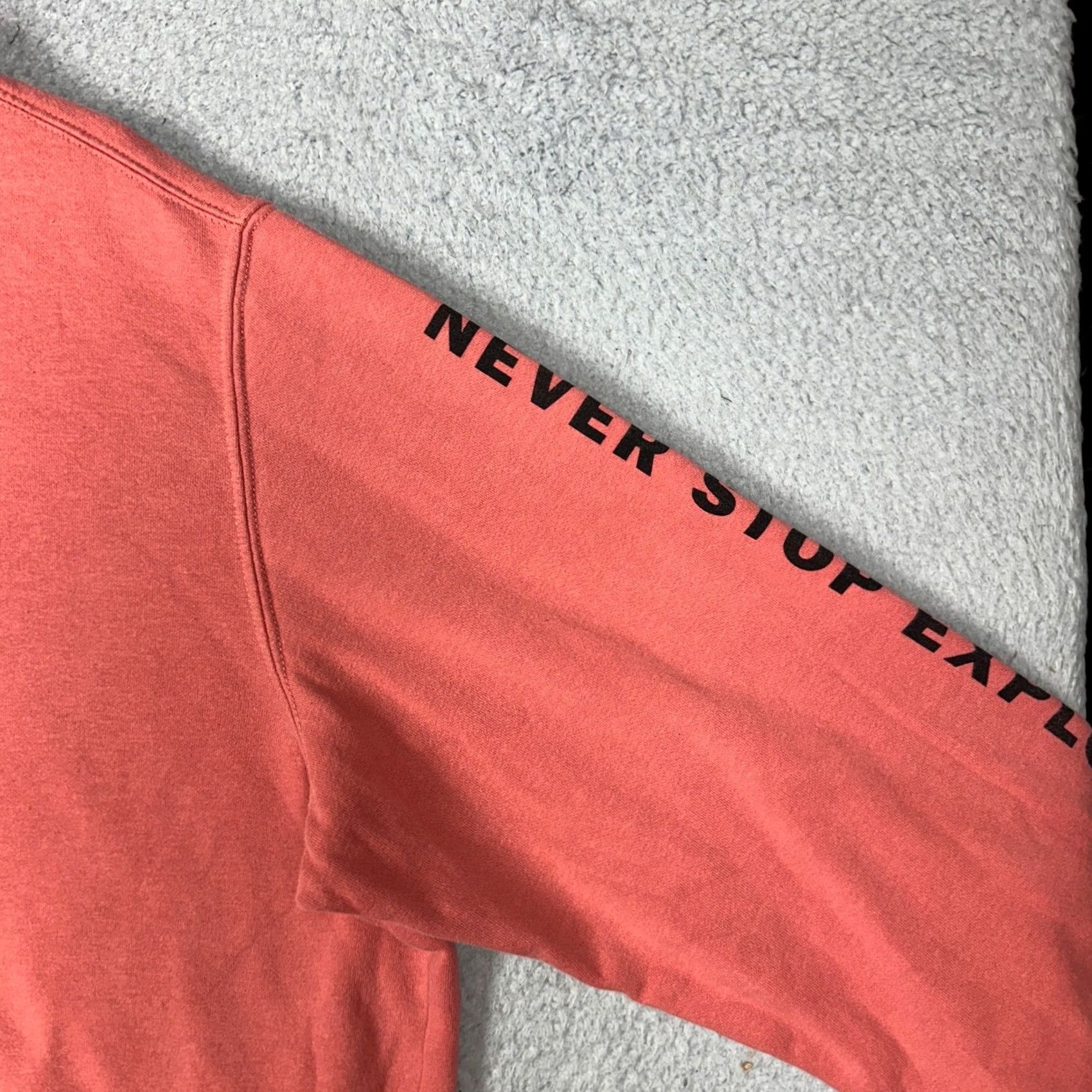 The North Face The North Face Sweatshirt Mens XL Coral Pink Hoodie Graphic Drawstring Pullover Size US XL / EU 56 / 4 - 7 Thumbnail