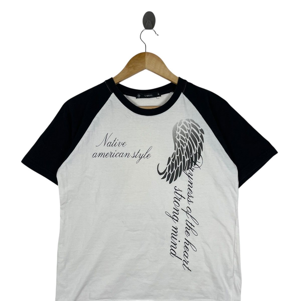 Japanese Brand Native American Style Raglan Tee Shirt Size US M / EU 48-50 / 2 - 2 Thumbnail