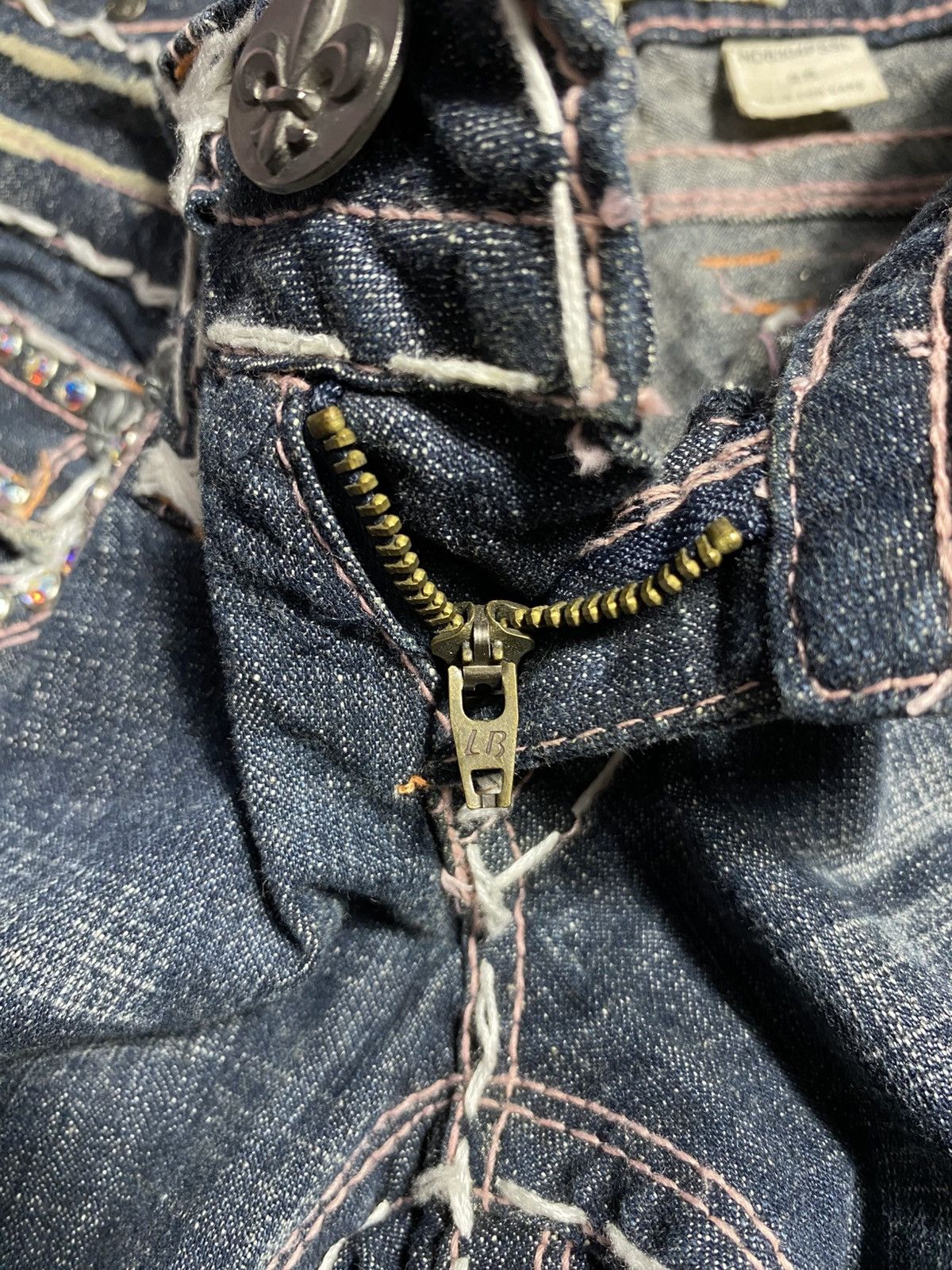 Vintage VTG Y2K 2000s Laguna Beach Jean Co Low Waist USA Made Jeans Size 25" / US 0 / IT 36 - 10 Thumbnail
