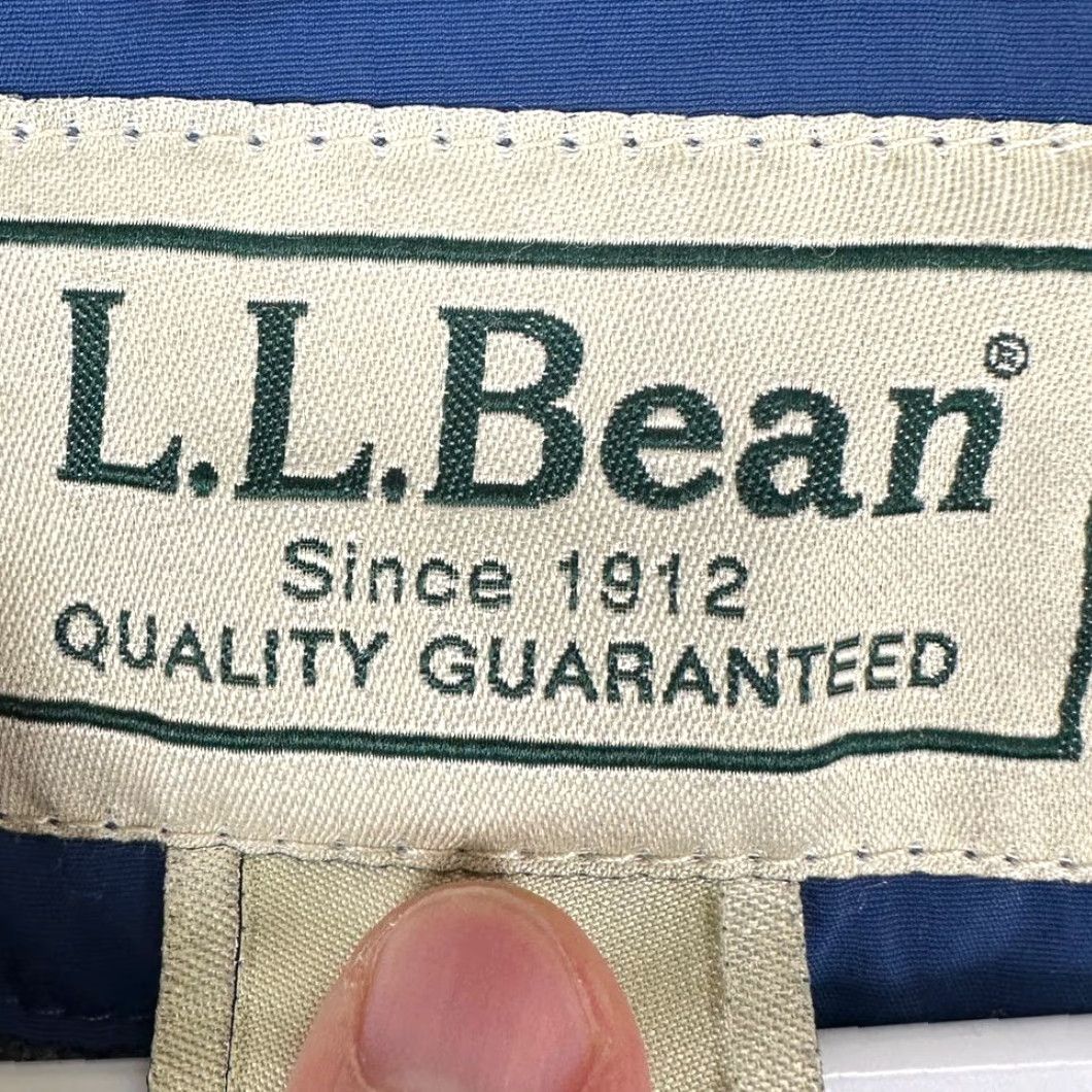 Vintage L.L. Bean Full Zip Jacket Mens 2XL Blue Nylon Fleece Lined Long Sleeve Pocket Size US XXL / EU 58 / 5 - 5 Thumbnail
