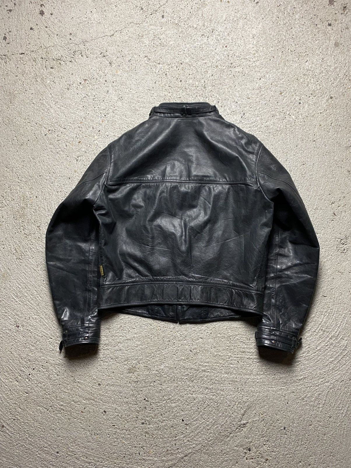 Emporio Armani × Giorgio Armani Armani jeans leather jacket