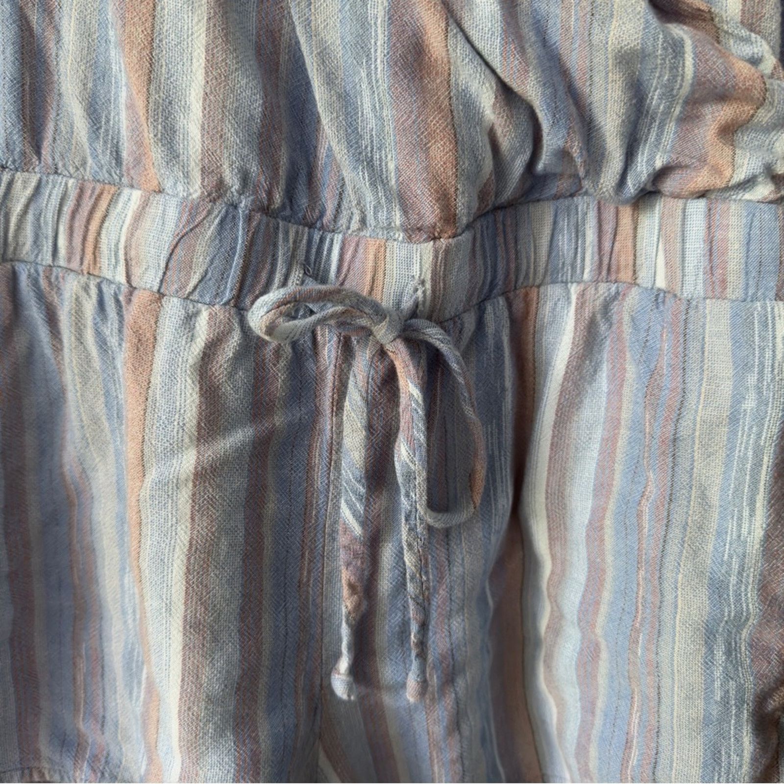 Anthropologie Anthropologie Cloth & Stone Striped Romper Spaghetti Strap S Size 27" / US 4 / IT 40 - 7 Thumbnail