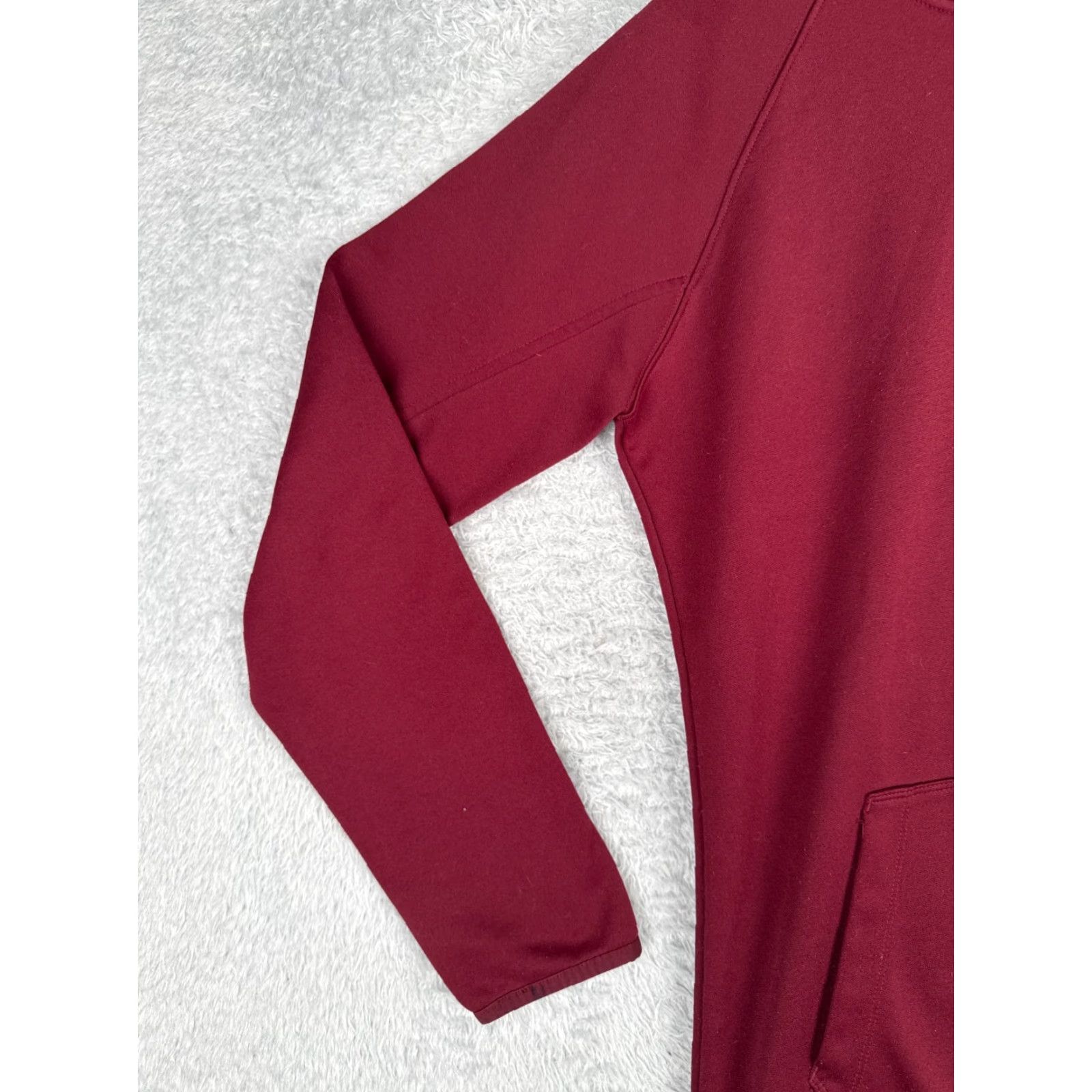 The North Face The North Face Sweater Womens Small Red Pullover Hoodie 100% Polyester Pocket Size S / US 4 / IT 40 - 3 Thumbnail