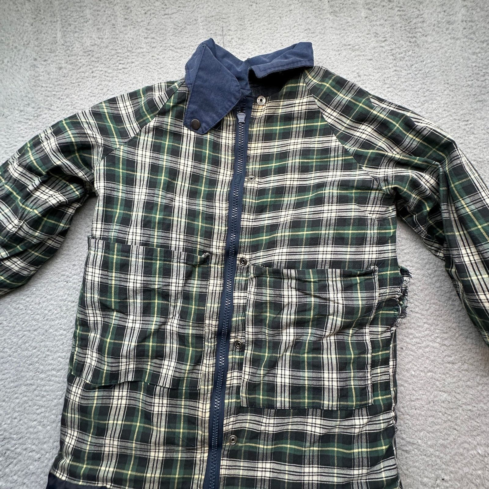 Other VTG Shires Waxed Cotton Chore Work Coat Medium Plaid Lined Size US M / EU 48-50 / 2 - 10 Thumbnail