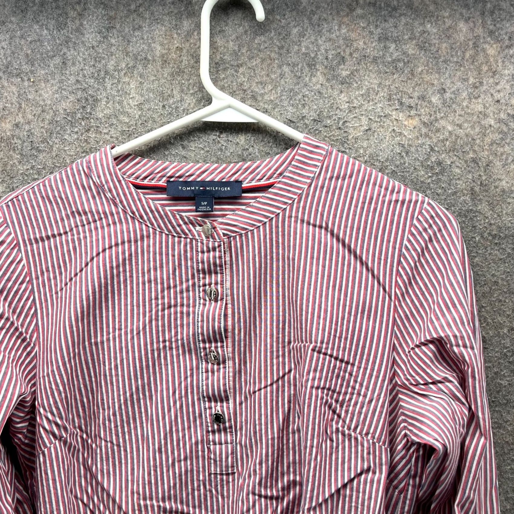 Tommy Hilfiger Tommy Hilfiger Shirt Dress Womens Small Red Striped Button Down Belted A Line Shirt Dress Womens Small Red Striped Button Down Belted A Line Size S / US 4 / IT 40 - 3 Thumbnail