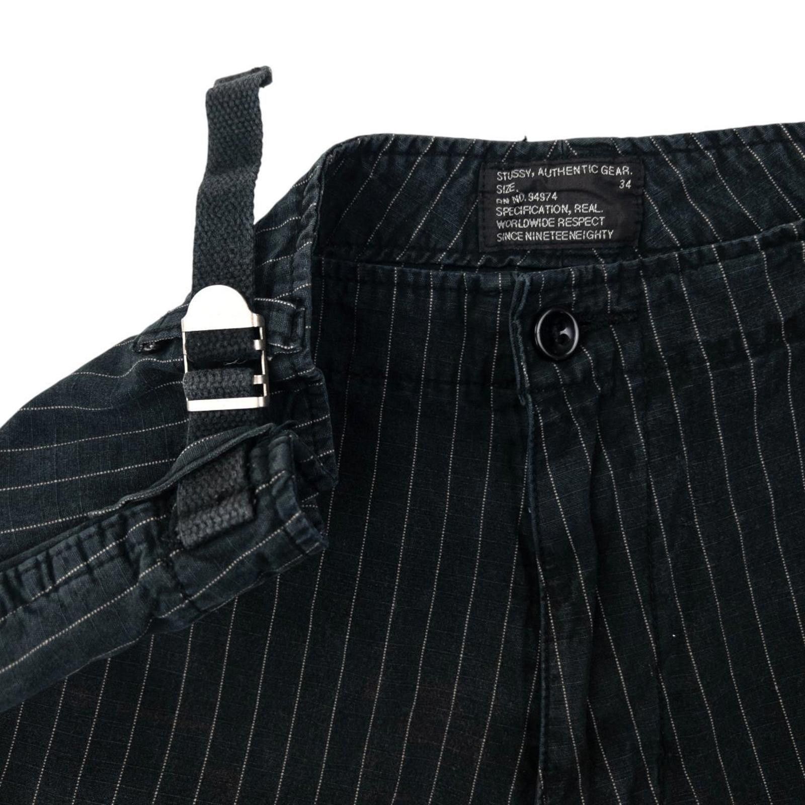 Stussy Vintage Stussy Striped Cargo Shorts Size W34 Size US 34 / EU 50 - 5 Thumbnail