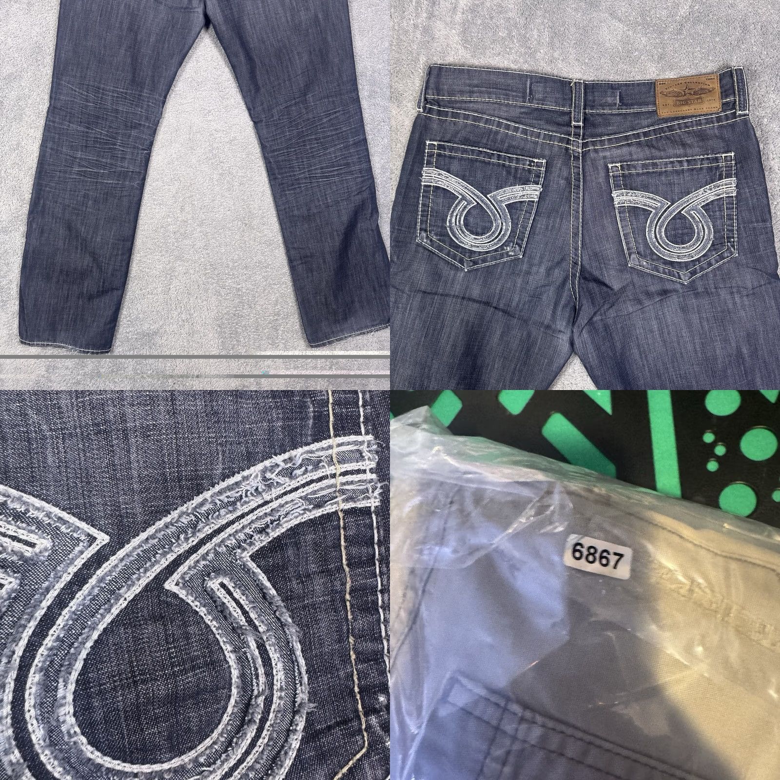 Vintage VINTAGE Big Star Jeans Pioneer Bootcut Collection Cowboy Western Men 38L x36 Size US 38 / EU 54 - 10 Thumbnail