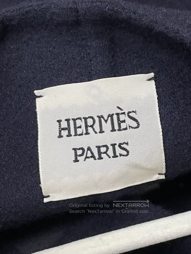 Hermes Hermes Dark Patterned Wool Knit Long Sleeve Top Size S / US 4 / IT 40 - 4 Thumbnail