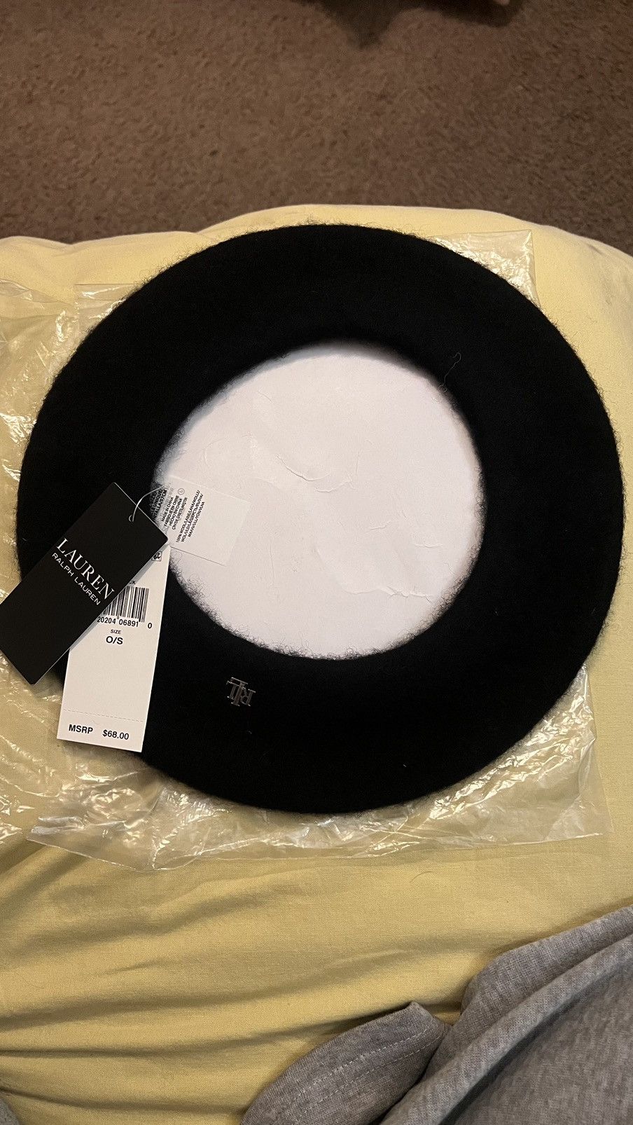 Polo Ralph Lauren Black Ralph Lauren beret Size ONE SIZE - 1 Thumbnail