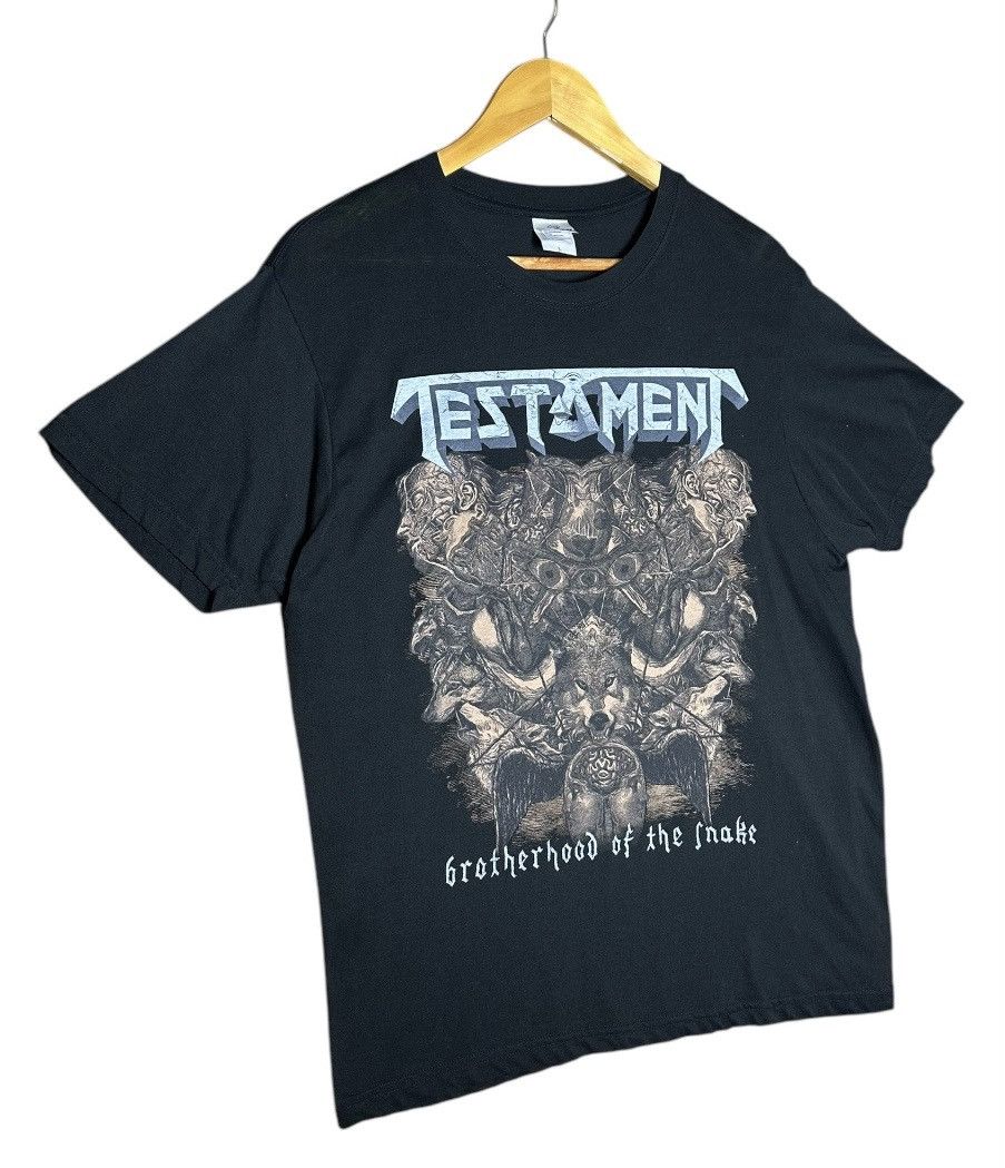 Band Tees × Vintage Vintage Y2K Testament Band Tees Size US L / EU 52-54 / 3 - 1 Thumbnail