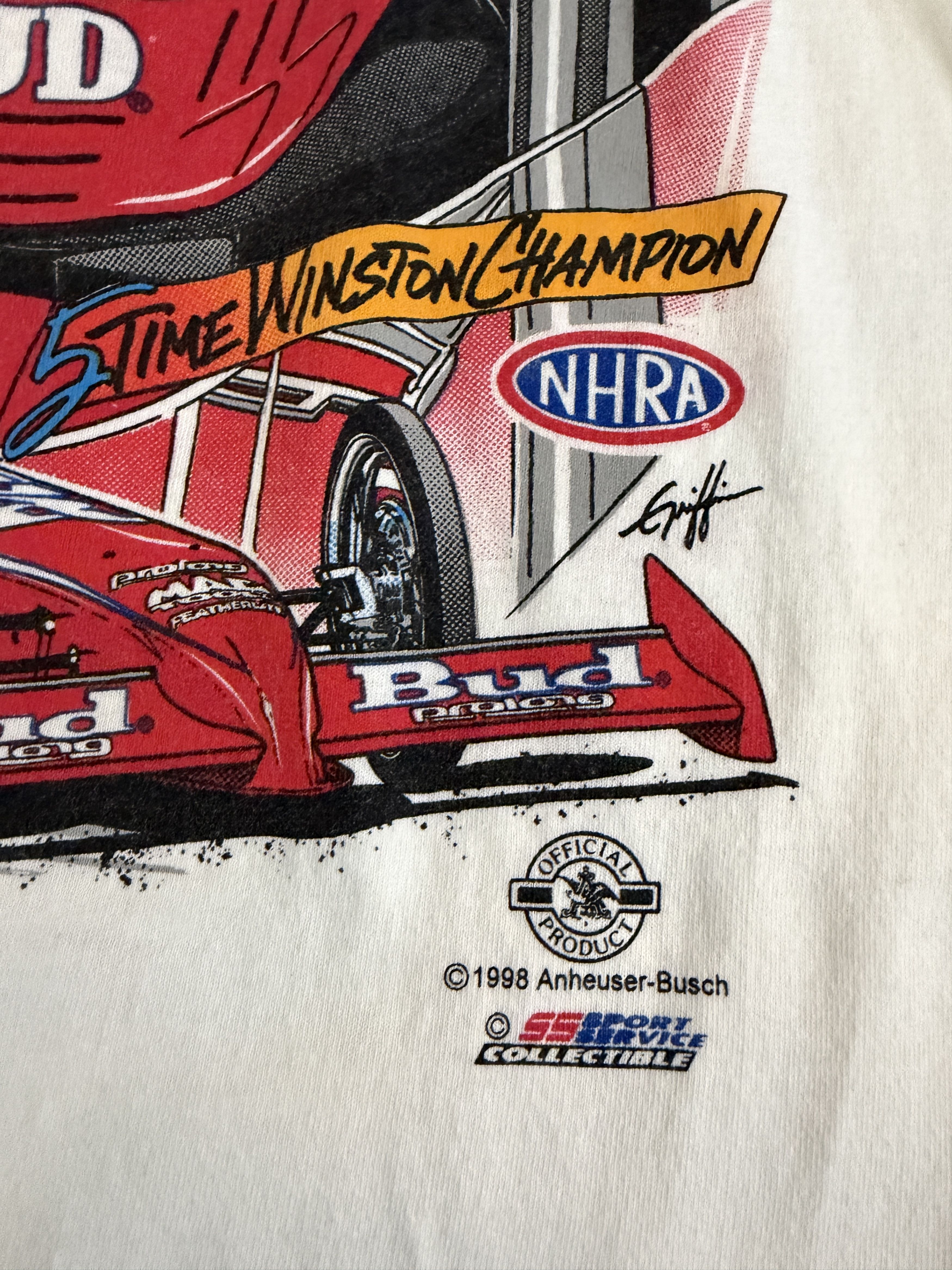 Budweiser Vintage Budweiser NHRA Racing tee Size US L / EU 52-54 / 3 - 7 Thumbnail