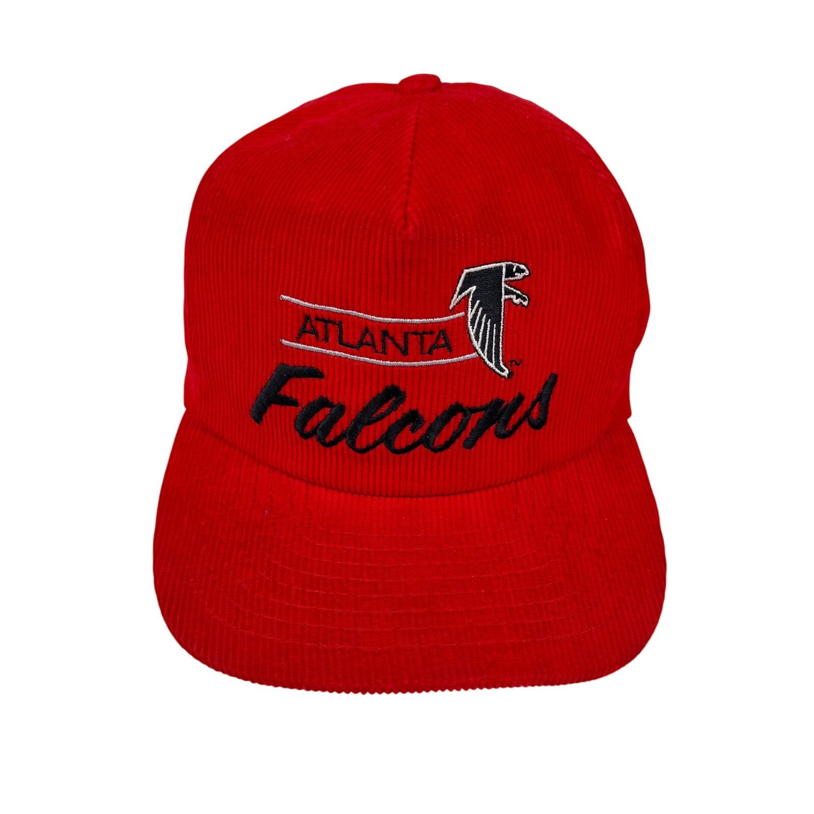 Other Vintage Atlanta Falcons Red Corduroy Snapback Hat Annco NFL Size ONE SIZE - 2 Thumbnail