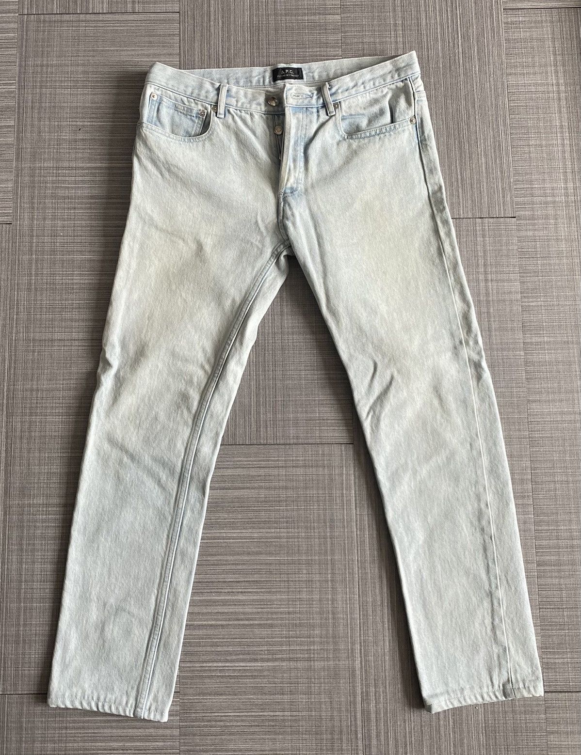 A.P.C. A.P.C. Petit New Standard Denim Light Blue Size US 30 / EU 46 - 1 Thumbnail