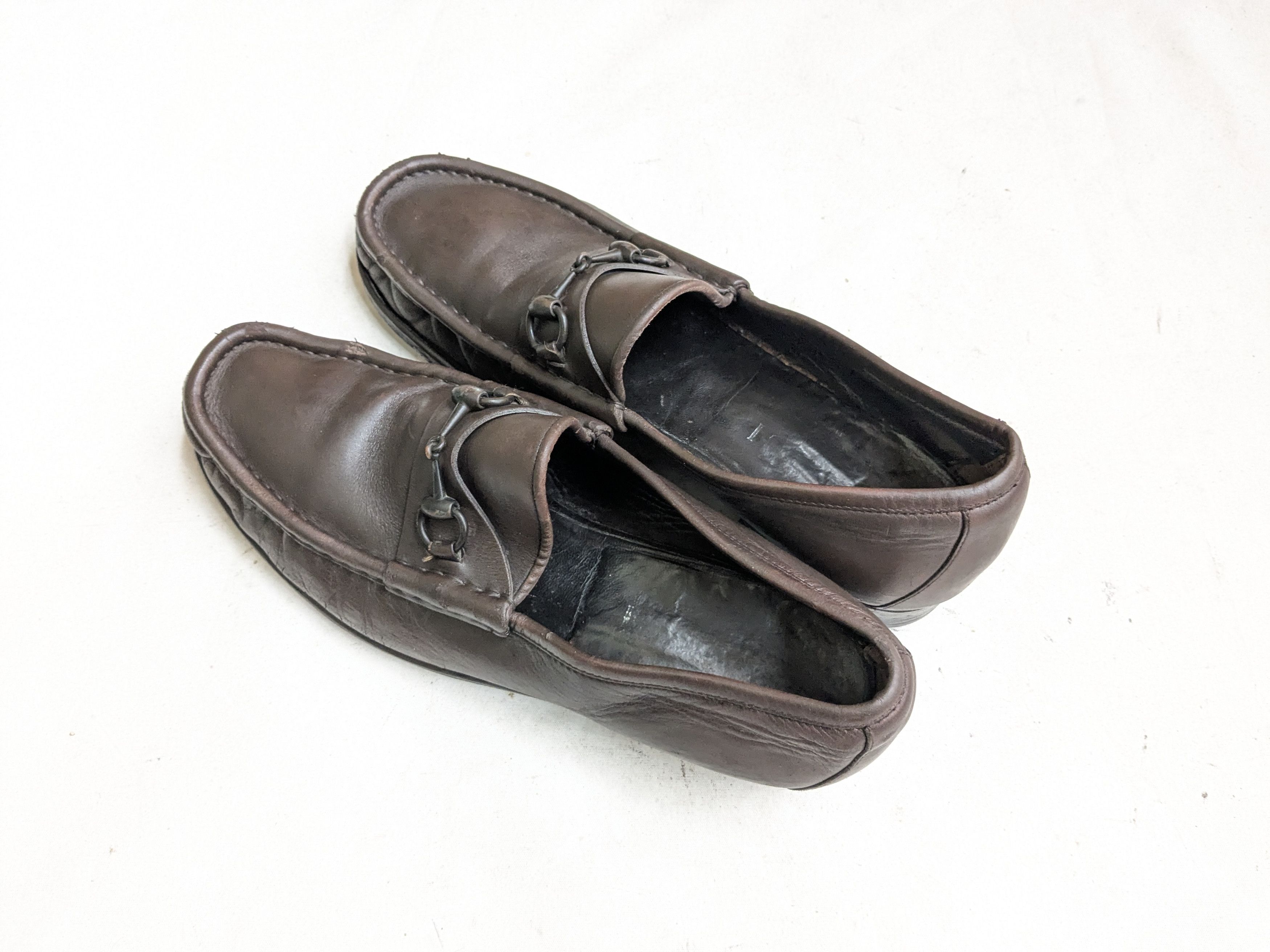 Gucci Gucci Horsebit Driving Loafers Brown Leather 11.5 Buckle Size US 11.5 / EU 44-45 - 18 Thumbnail