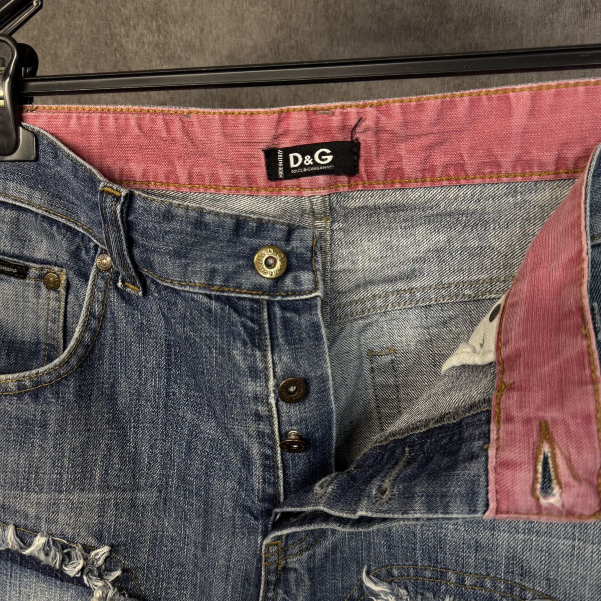 Dolce & Gabbana Vintage Dolce Gabbana patchwork jeans DG denim pants Size US 33 - 10 Thumbnail