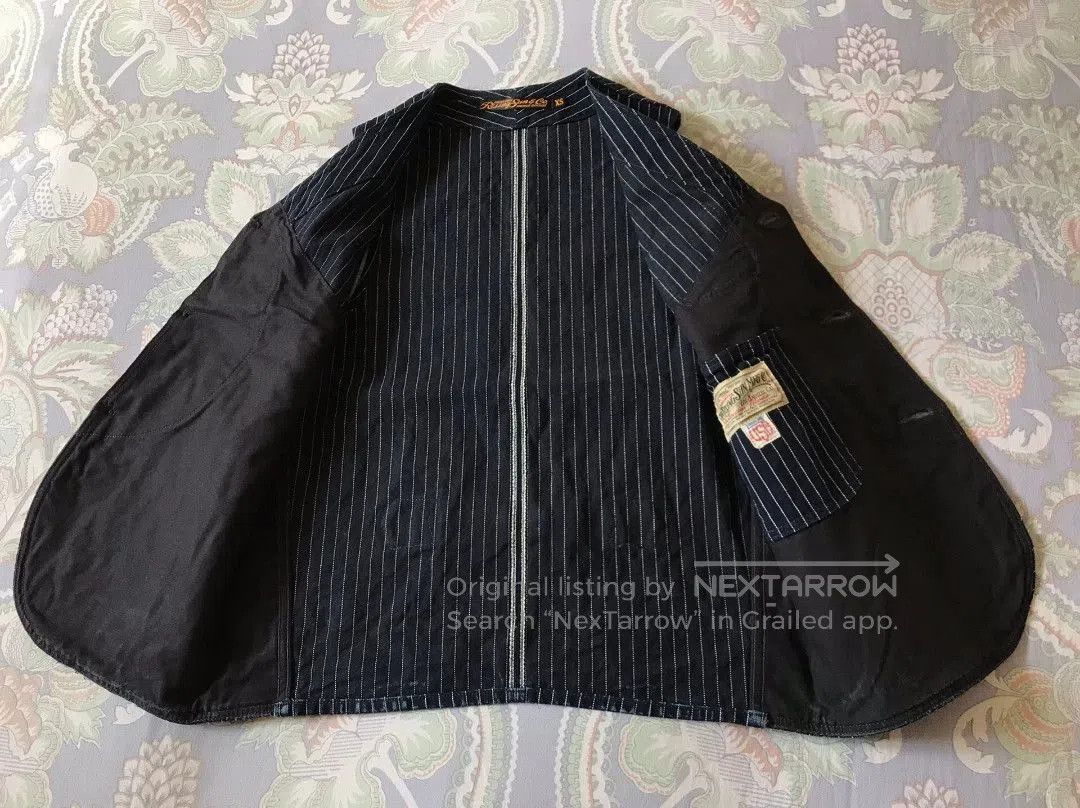 Rising Sun & Co. Rising Sun US Striped Canvas Work Vest XS. Size US XS / EU 42 / 0 - 3 Thumbnail