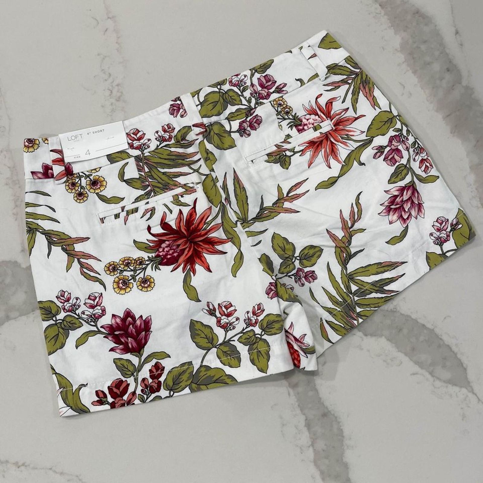 Loft Loft Outlet Women's Shorts 4 Floral Pockets 4" Short NWT Size 27" / US 4 / IT 40 - 4 Thumbnail
