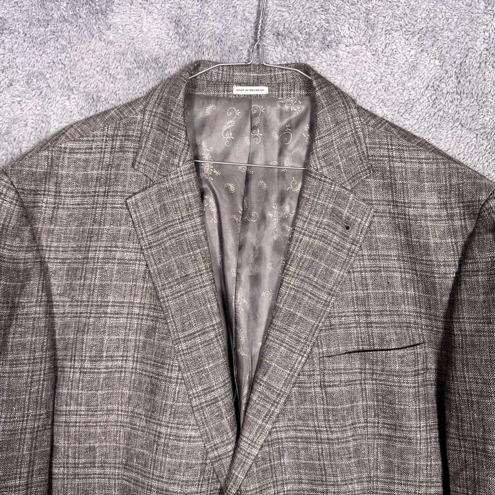 Joseph Abboud Joseph Abboud Heritage Blazer Men 48R Unstructured 100% Linen Nova Fides Italy Size 48R - 4 Thumbnail