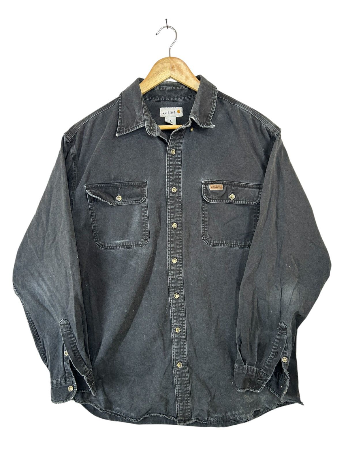 Carhartt Vintage Distressed Carhartt workshirt Size US L / EU 52-54 / 3 - 2 Thumbnail