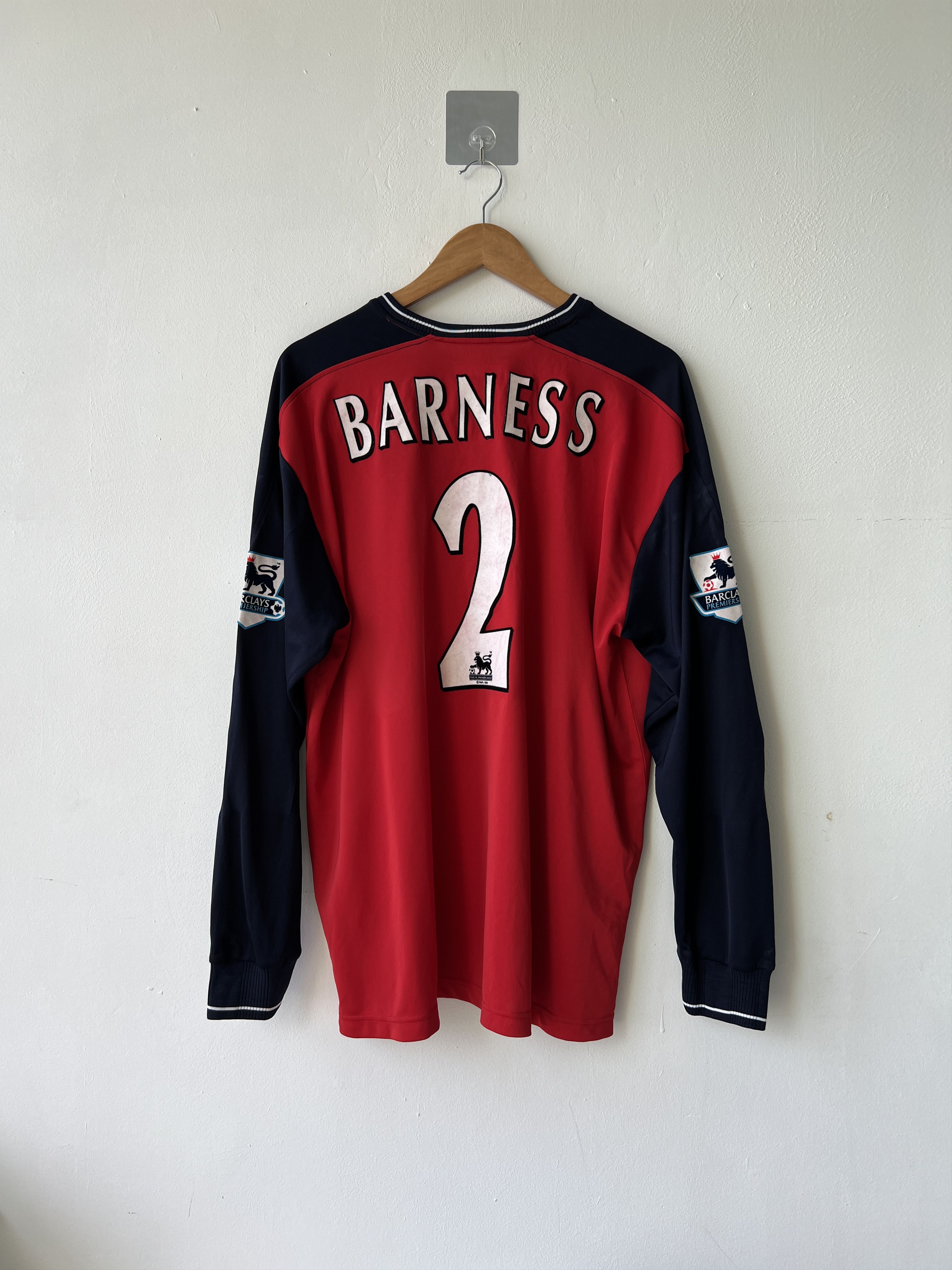 Reebok (XL) Bolton 2003-05 Away Long Sleeve Shirt Barness #2 Kit Size US XL / EU 56 / 4 - 1 Thumbnail