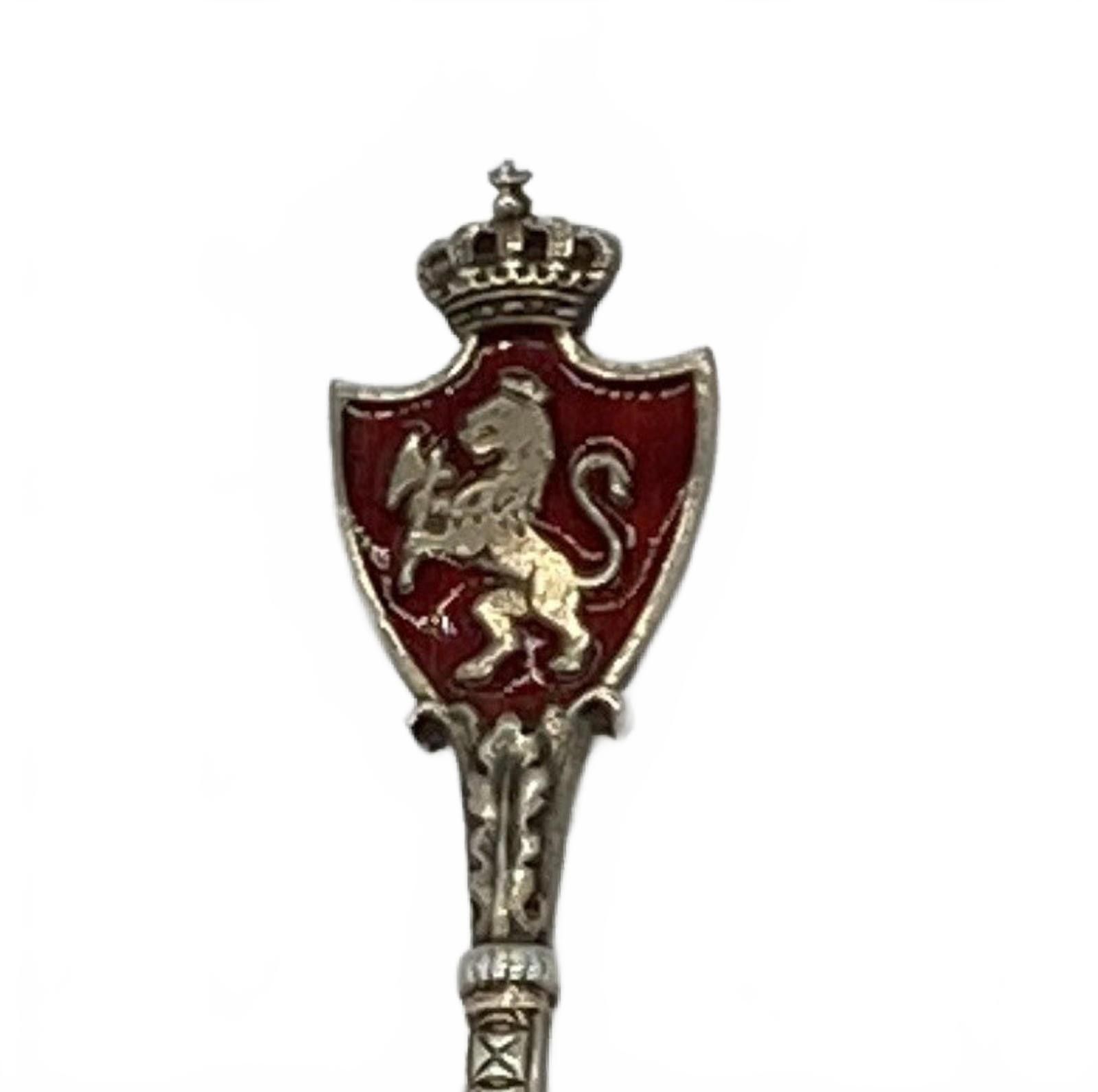Other Marius Hammer 930 Silver Coat of Arms NORWAY Crest Lion FORK Size ONE SIZE - 5 Thumbnail