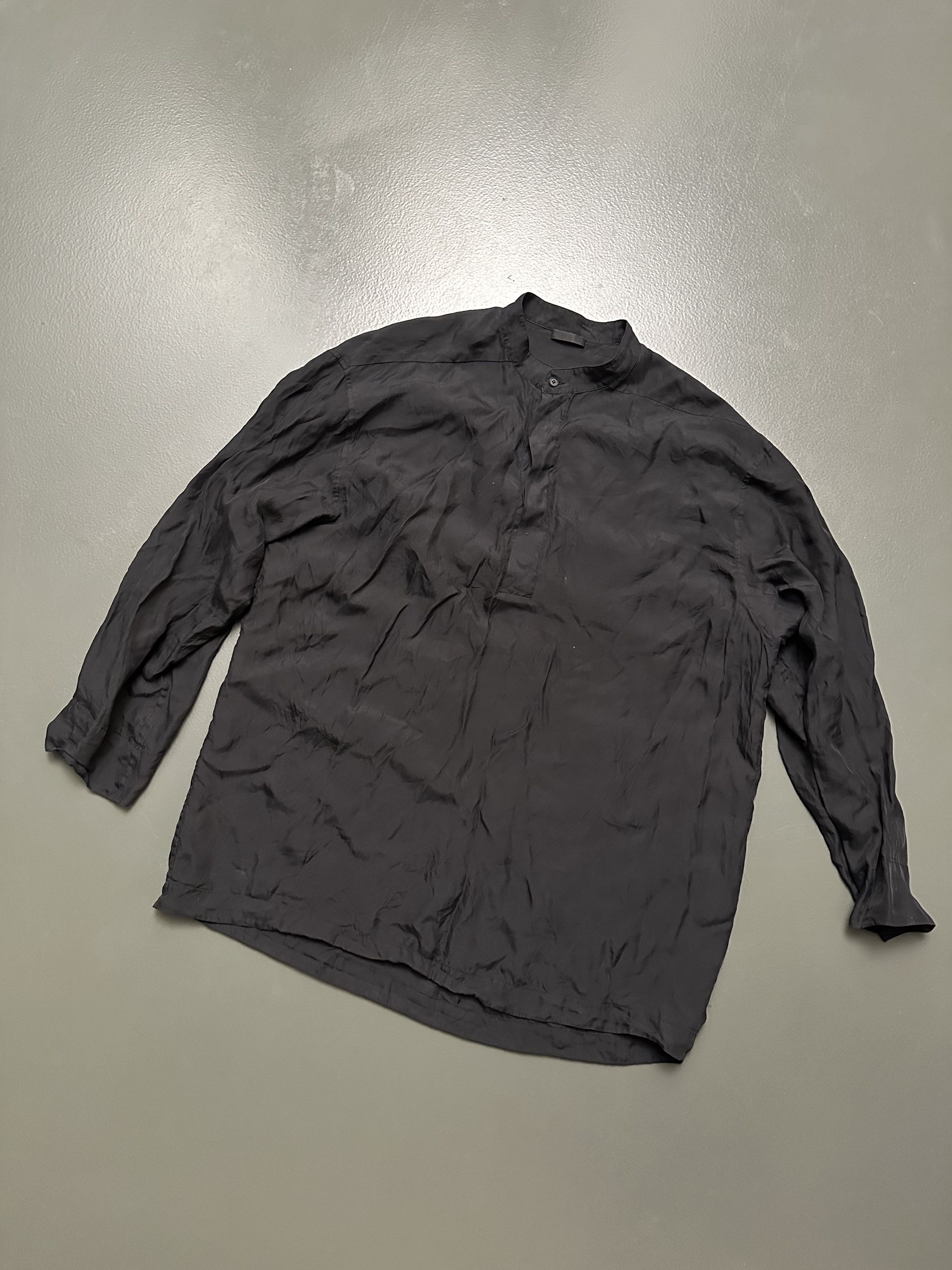 Fear of God SILK LONG SLEEVE SHIRT - BLACK / M Size US M / EU 48-50 / 2 - 1 Thumbnail