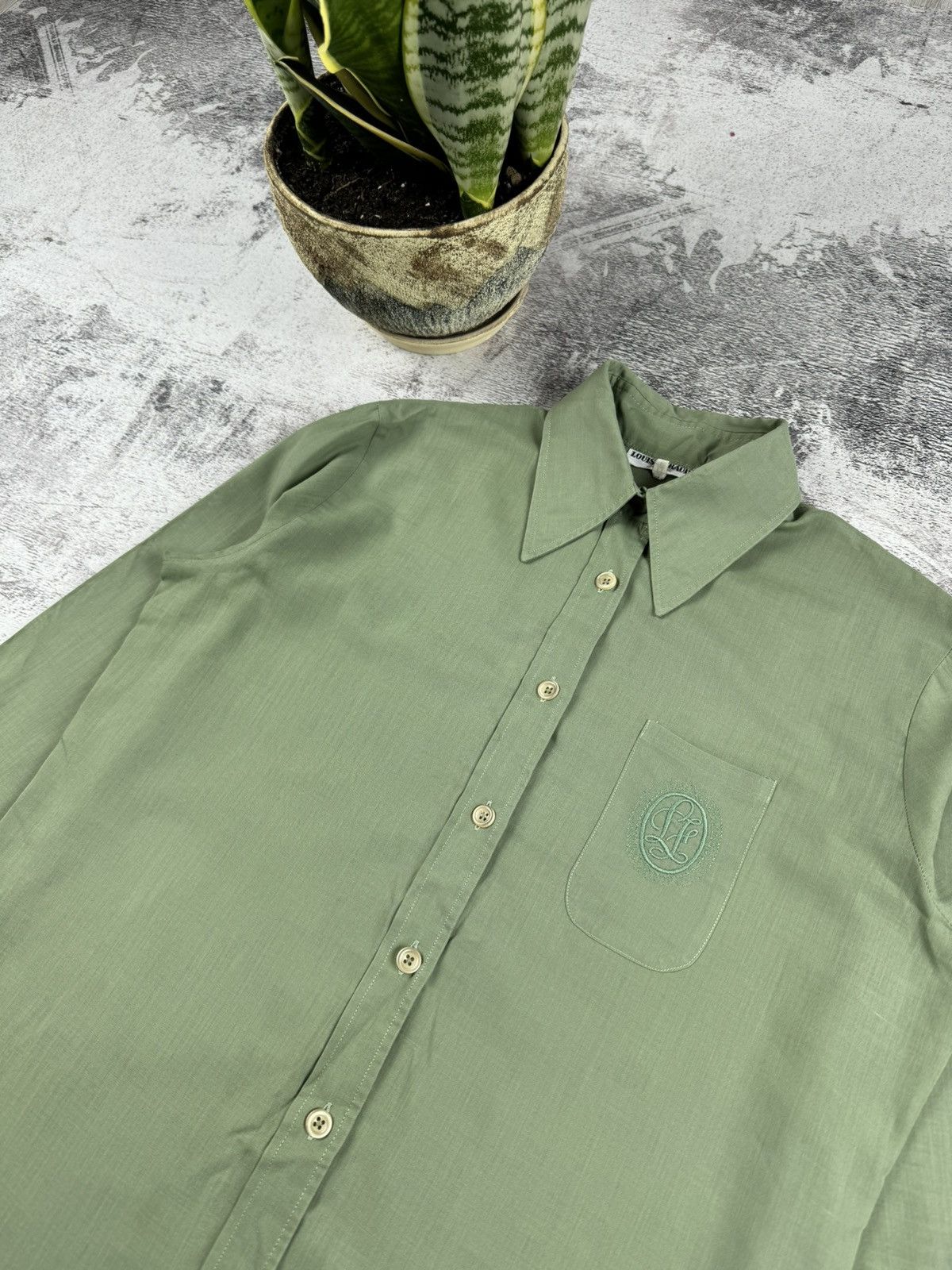 Louis Feraud 80S Louis Feraud Made in France Paris Longsleeve Shirt Tee Size L / US 10 / IT 46 - 6 Thumbnail