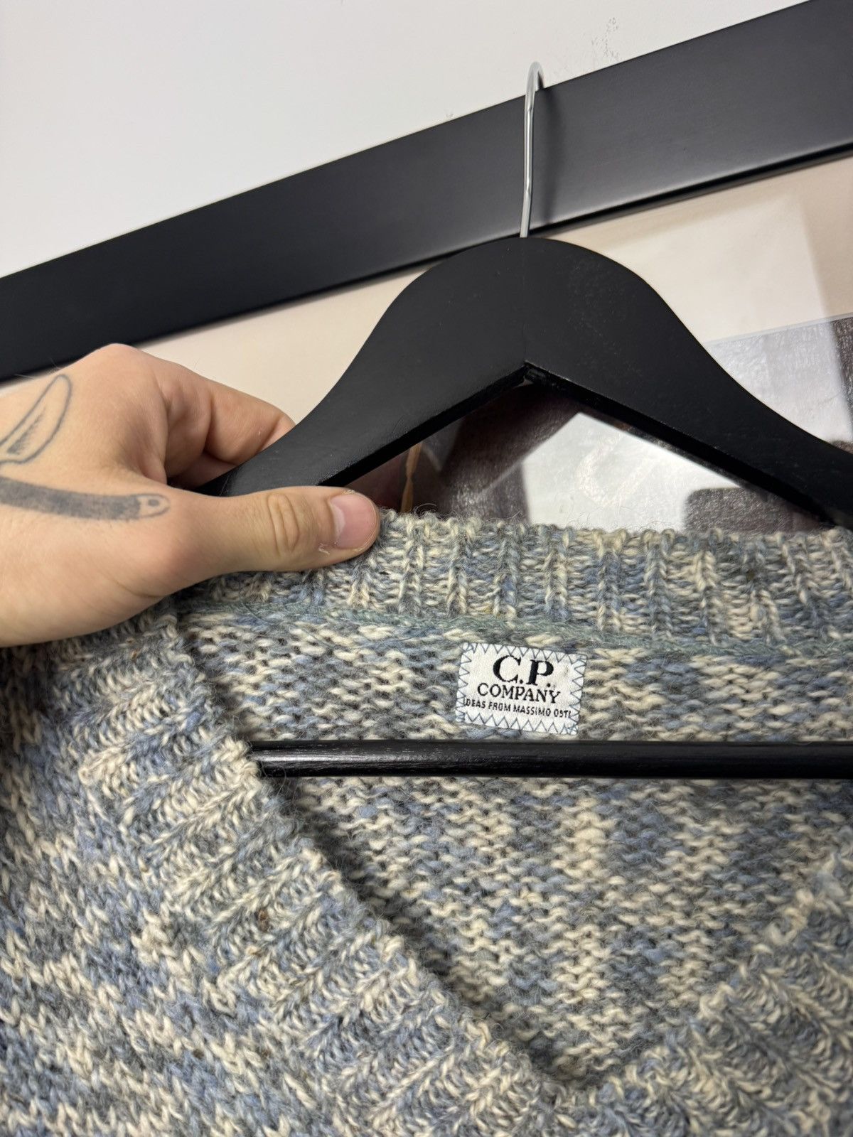 C.P. Company C.P. Company by Massimo Osti 90s Vintage Knitt Wool Sweater Size US L / EU 52-54 / 3 - 4 Thumbnail