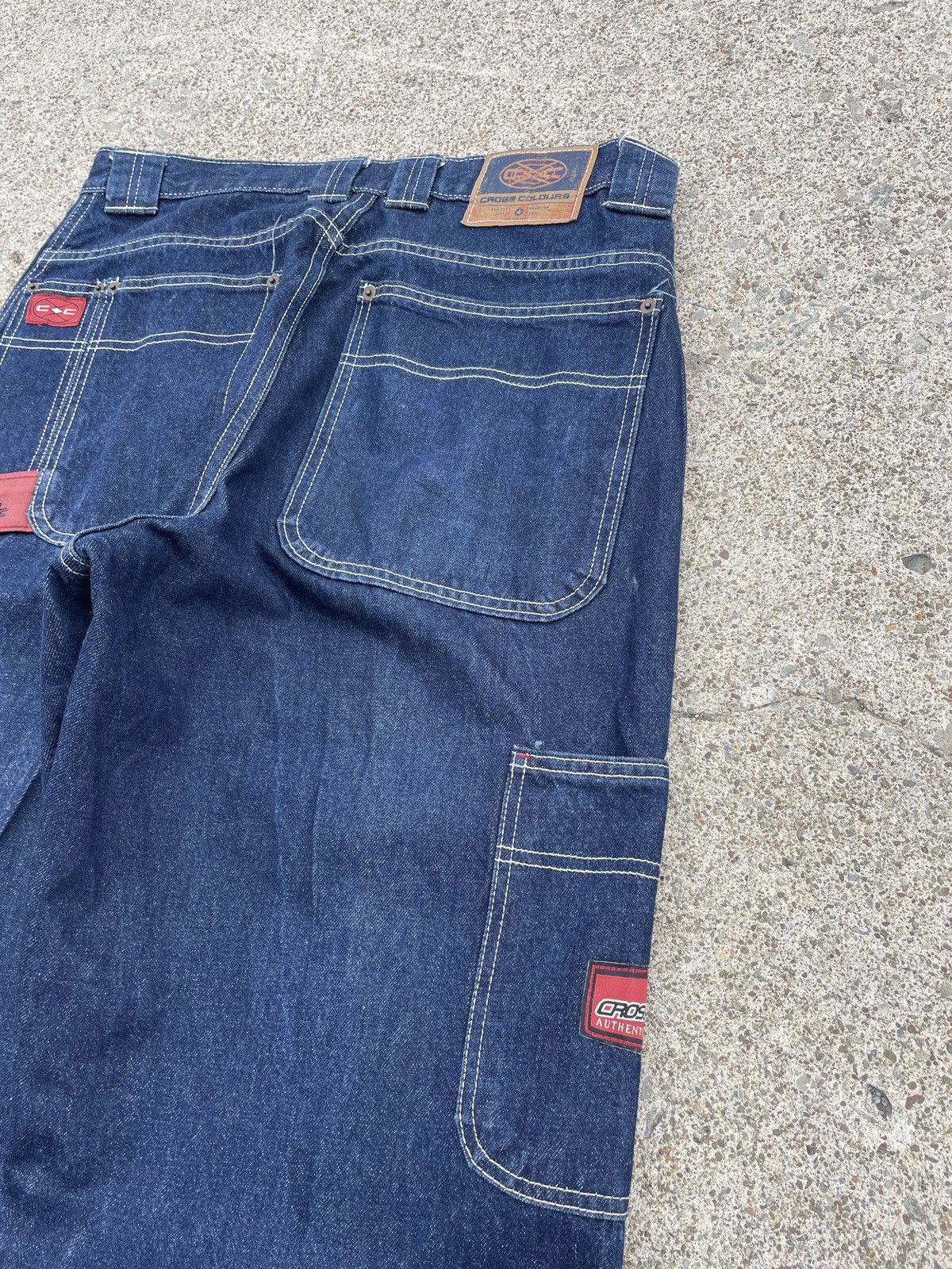 Cross Colours Y2K Cross Coloure Baggy Carpenter jeans Size US 34 / EU 50 - 7 Thumbnail