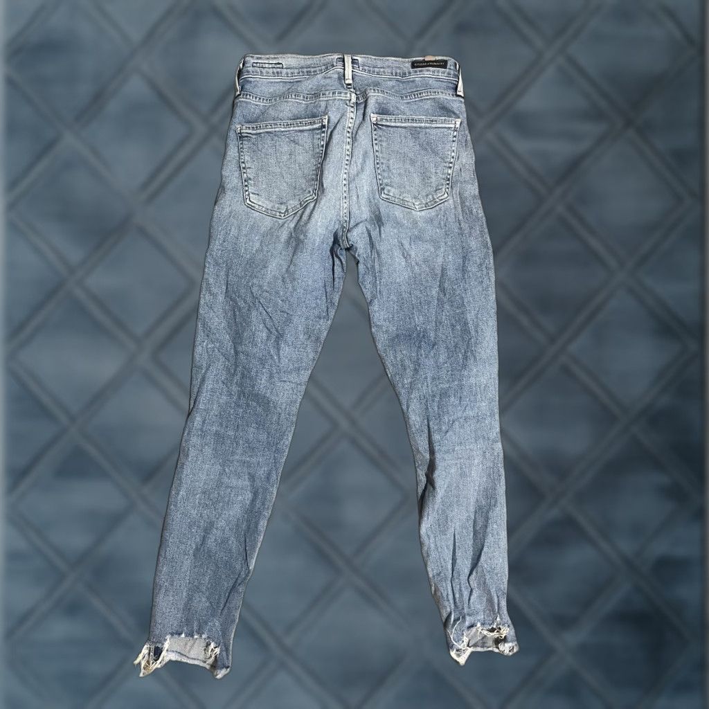 Citizens Of Humanity VINTAGE Citizens of Humanity Rocket Crop Skinny Jeans Womens 27 Blue High Rise Raw Hem Size 27" / US 4 / IT 40 - 1 Thumbnail