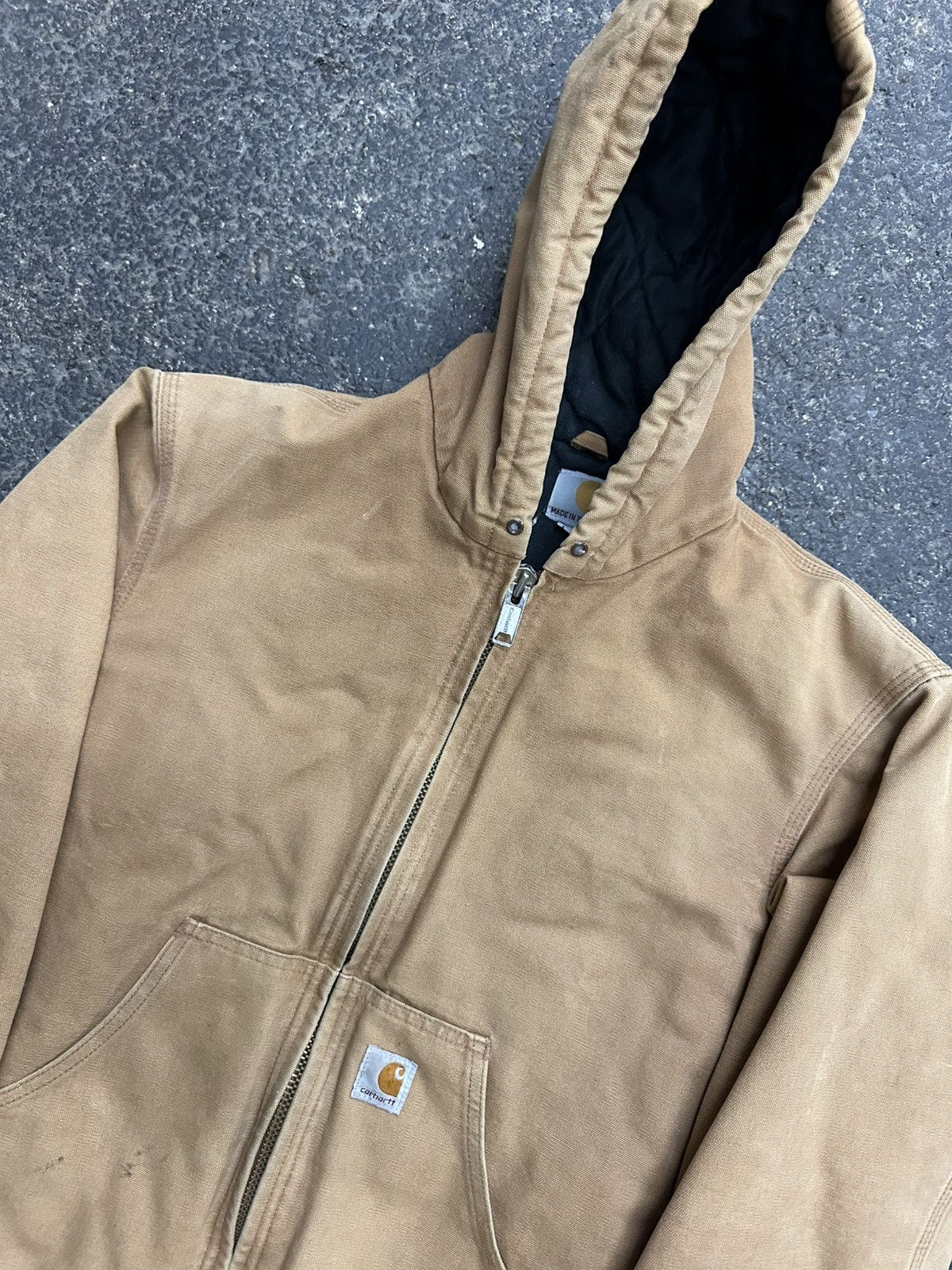 Carhartt Y2K carhartt canvas hooded jacket Size US S / EU 44-46 / 1 - 7 Thumbnail