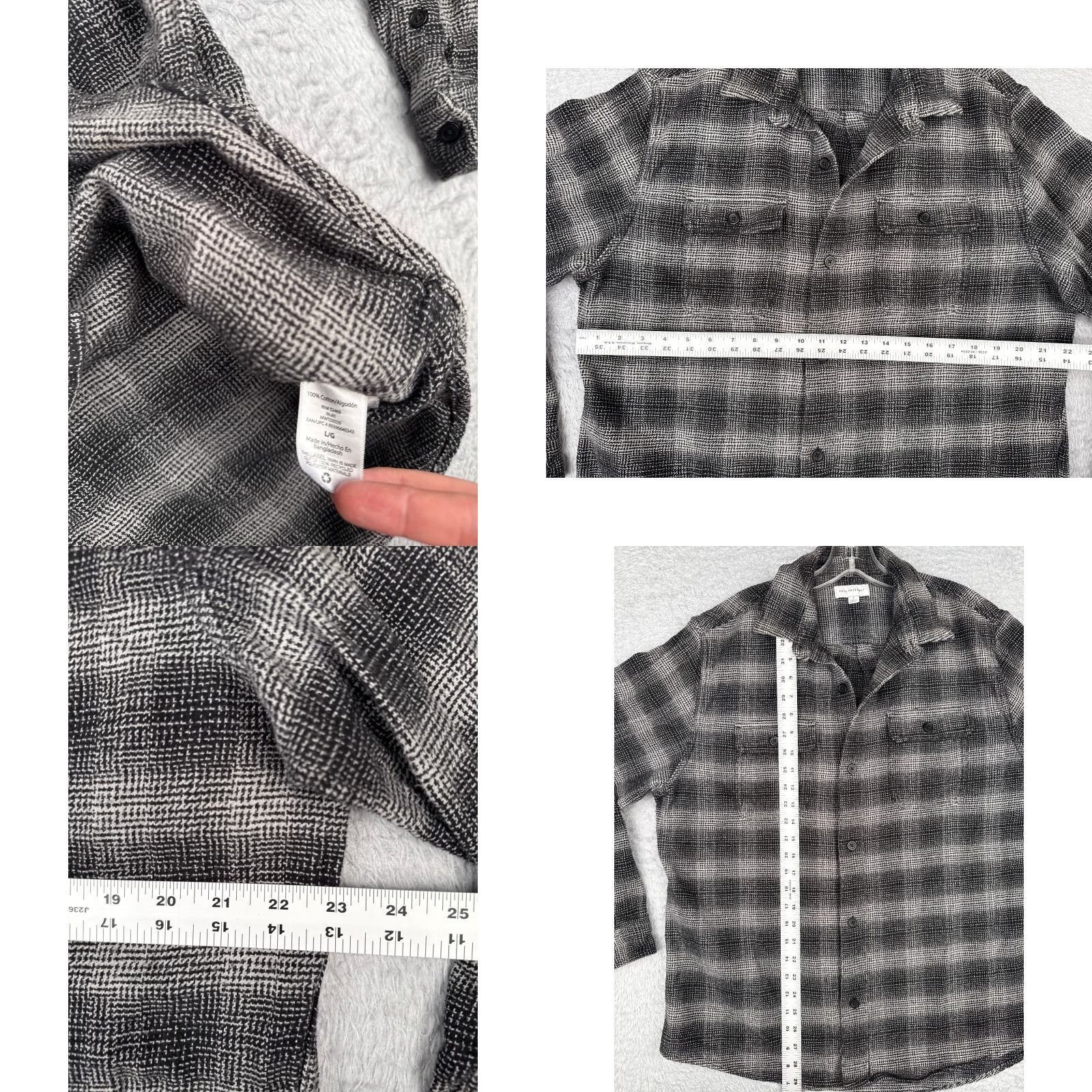 Vintage FREE ASSEMBLY Shirt Men L Black Plaid Button-Up Cotton Flannel Pocket Size US L / EU 52-54 / 3 - 8 Thumbnail