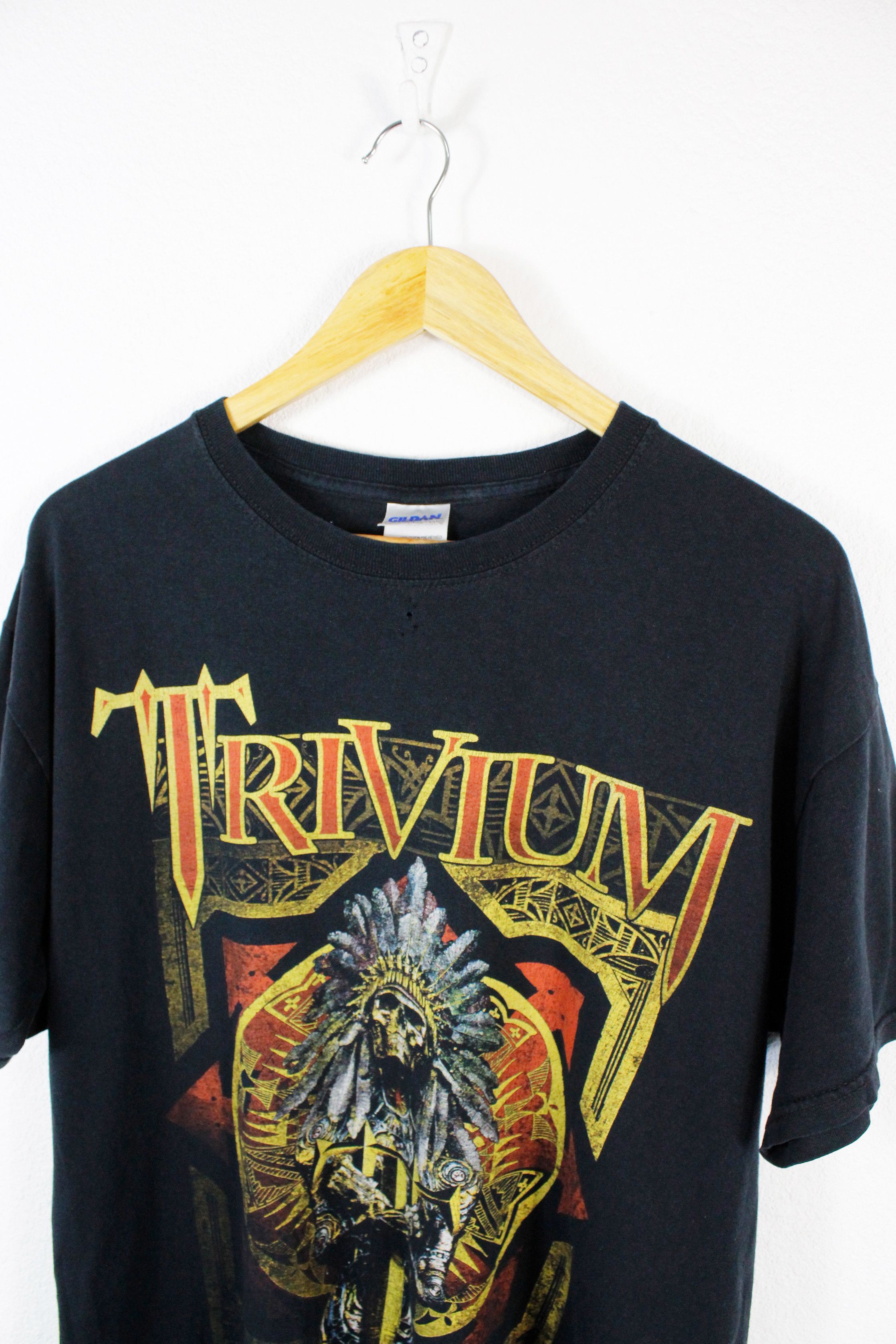 Band Tees × Vintage Vintage Trivium Band Merch Graphic Tee T-shirt Y2K Size US L / EU 52-54 / 3 - 2 Thumbnail