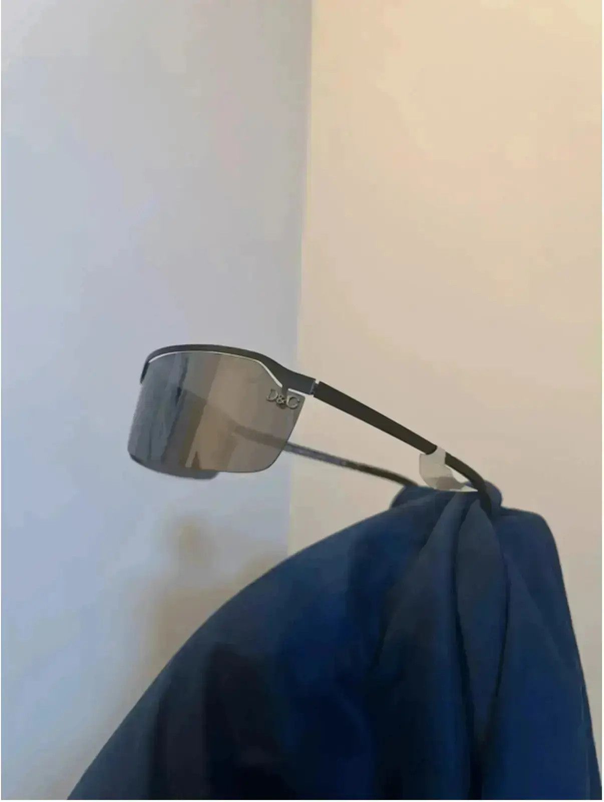 Dolce & Gabbana × Vintage DOLCE GABBANA Sunglasses Wrap Shield Rimless Metal Frame Size ONE SIZE - 5 Thumbnail