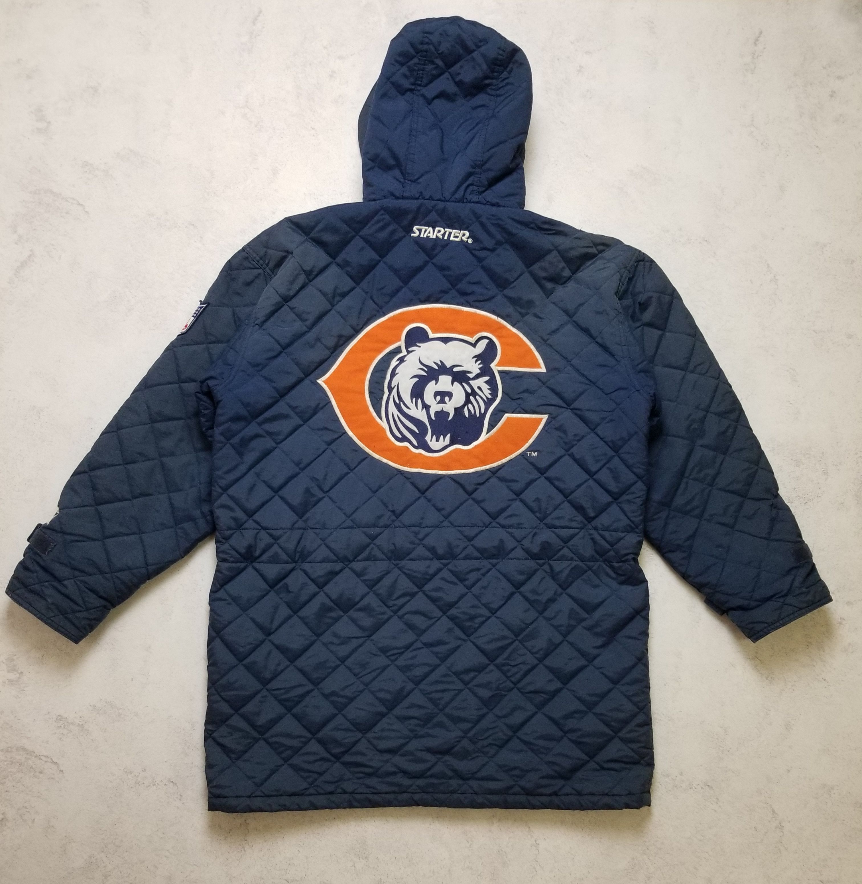 Starter Vintage Starter NFL Chicago Bears Parka Long Jacket Defects Size US L / EU 52-54 / 3 - 1 Thumbnail
