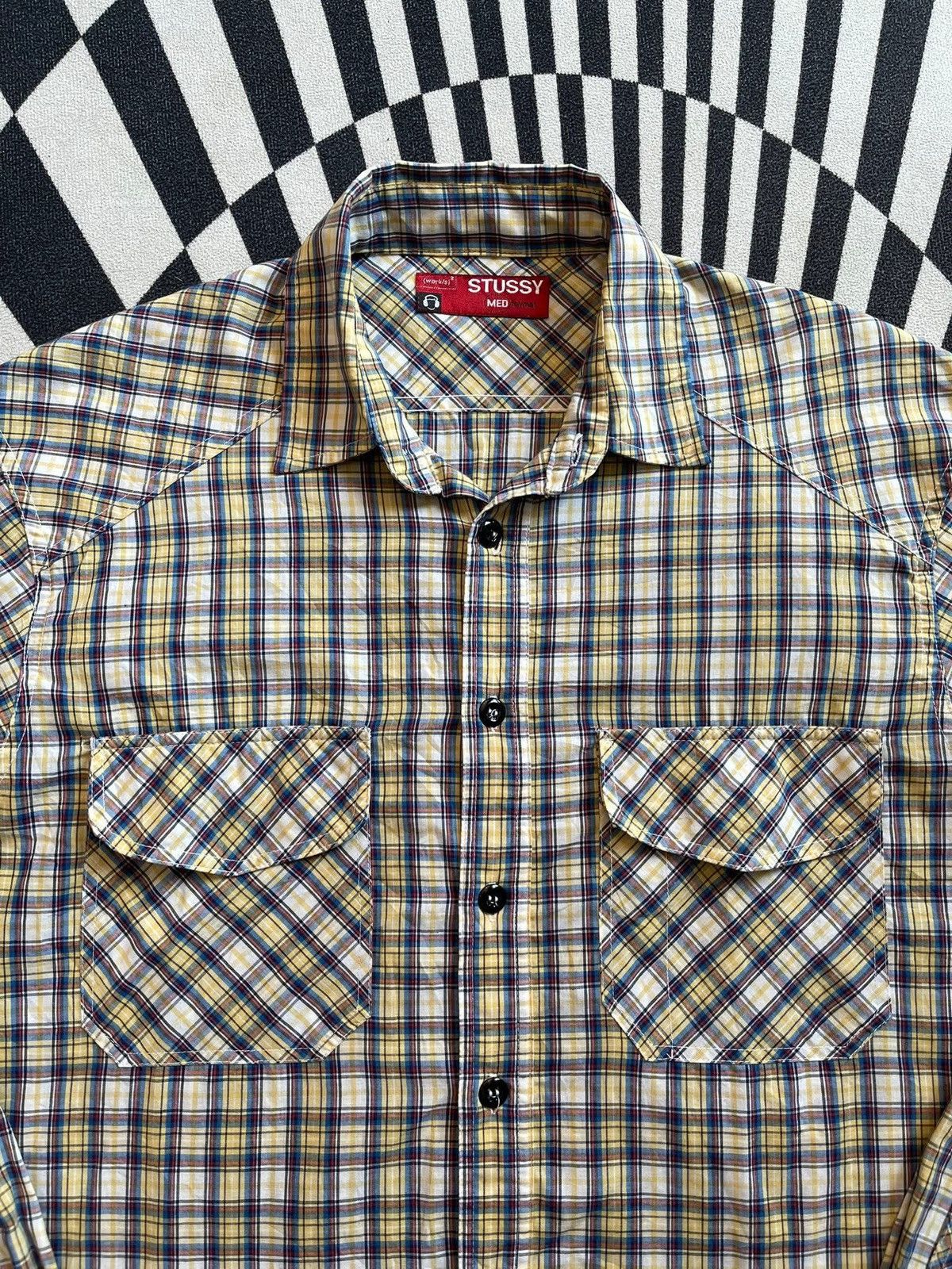 Stussy STUSSY 100% cotton long sleeve shirt Size US M / EU 48-50 / 2 - 2 Thumbnail