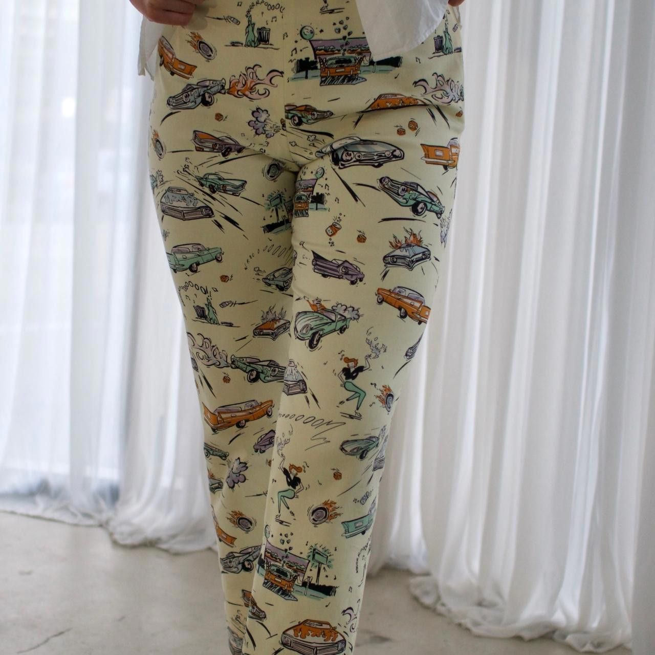 Prada Prada Car Cartoon Graphic Capri Pants Size 32" / US 10 / IT 46 - 3 Thumbnail