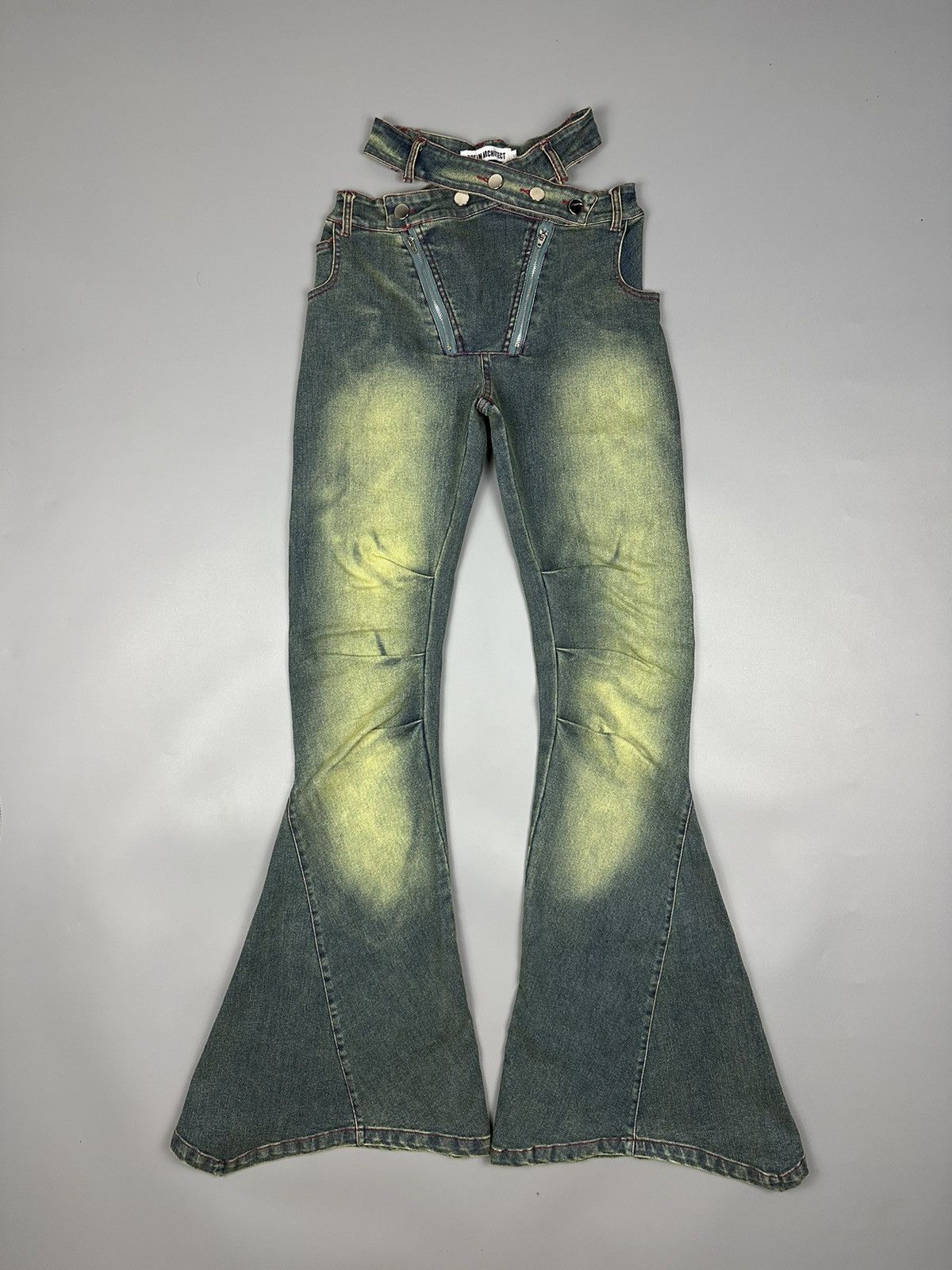14th Addiction × If Six Was Nine 🔥Sick Nice🔥Japanese High-Waisted Pleated Flare Jeans Size 28" / US 6 / IT 42 - 1 Thumbnail