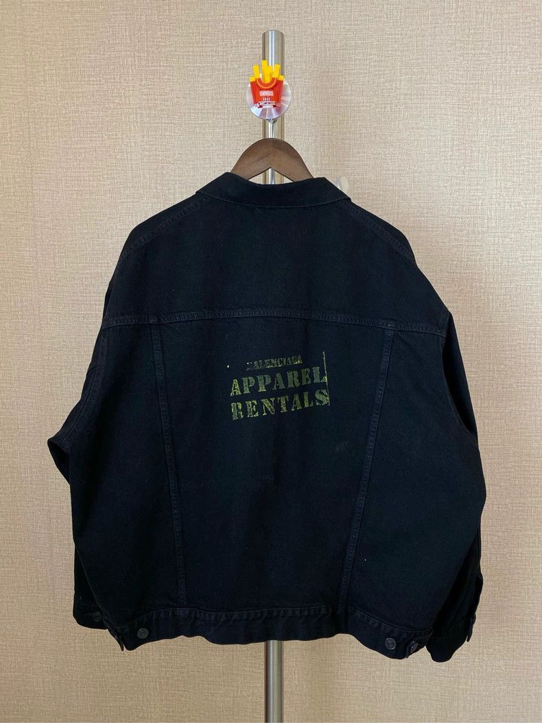 Balenciaga Balenciaga Buckle black and yellow printed denim jacket Size US S / EU 44-46 / 1 - 2 Thumbnail